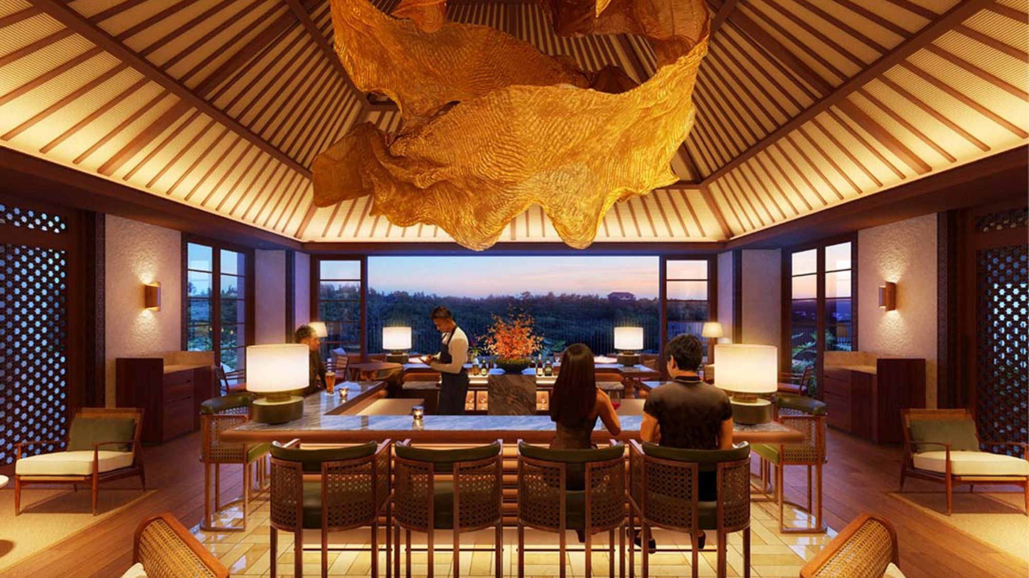 【イメージパース】プールラウンジ