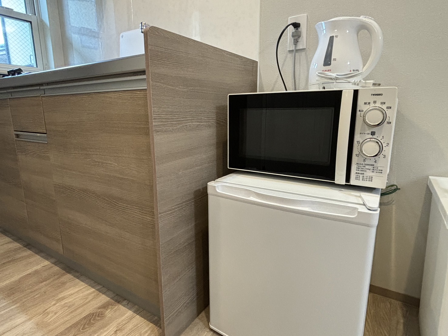 ◆キッチン（冷蔵庫・電子レンジ・電気ケトル）
