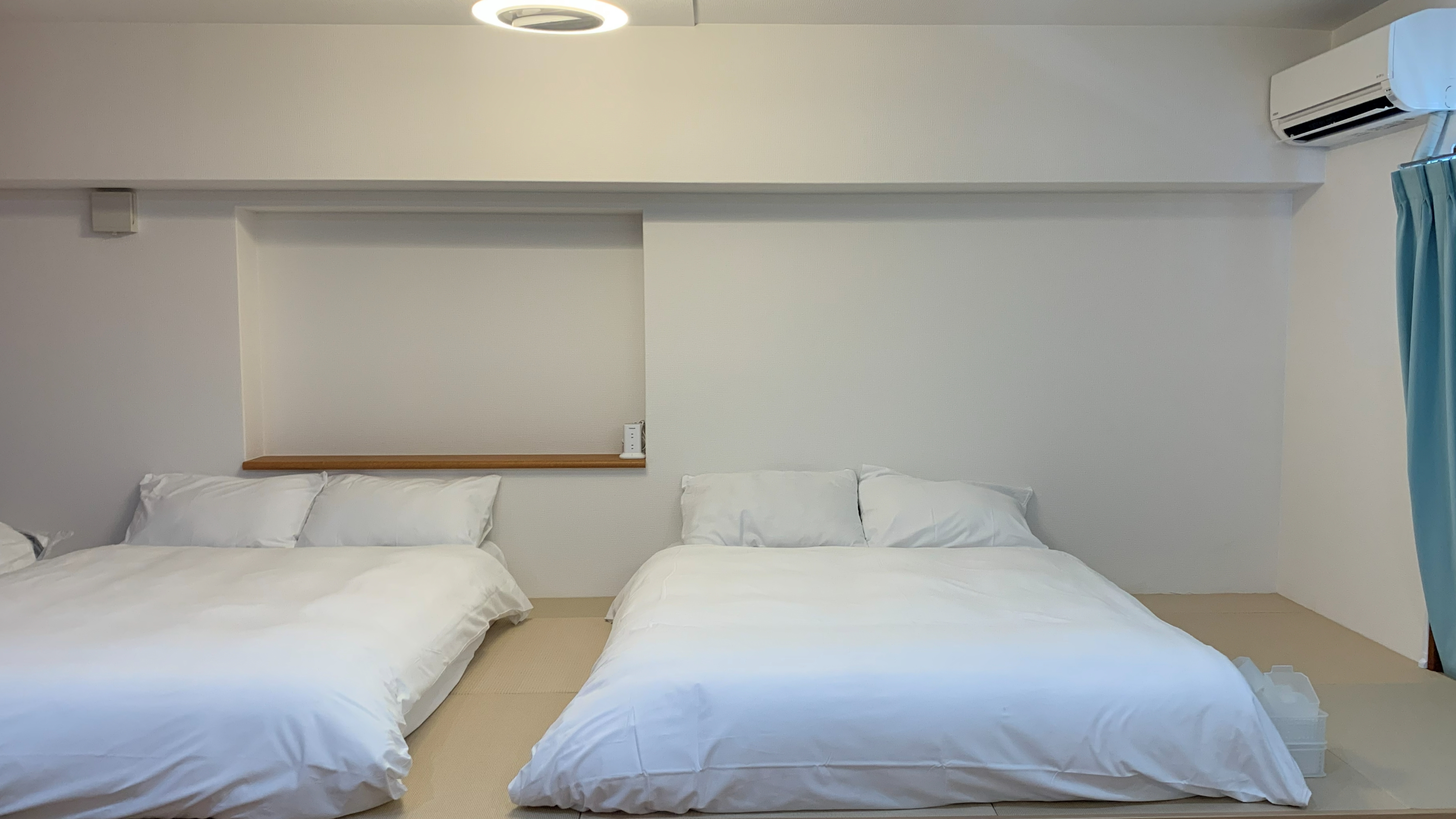 ベッドスペースは小上がりになっており、生活スペース分離できます。