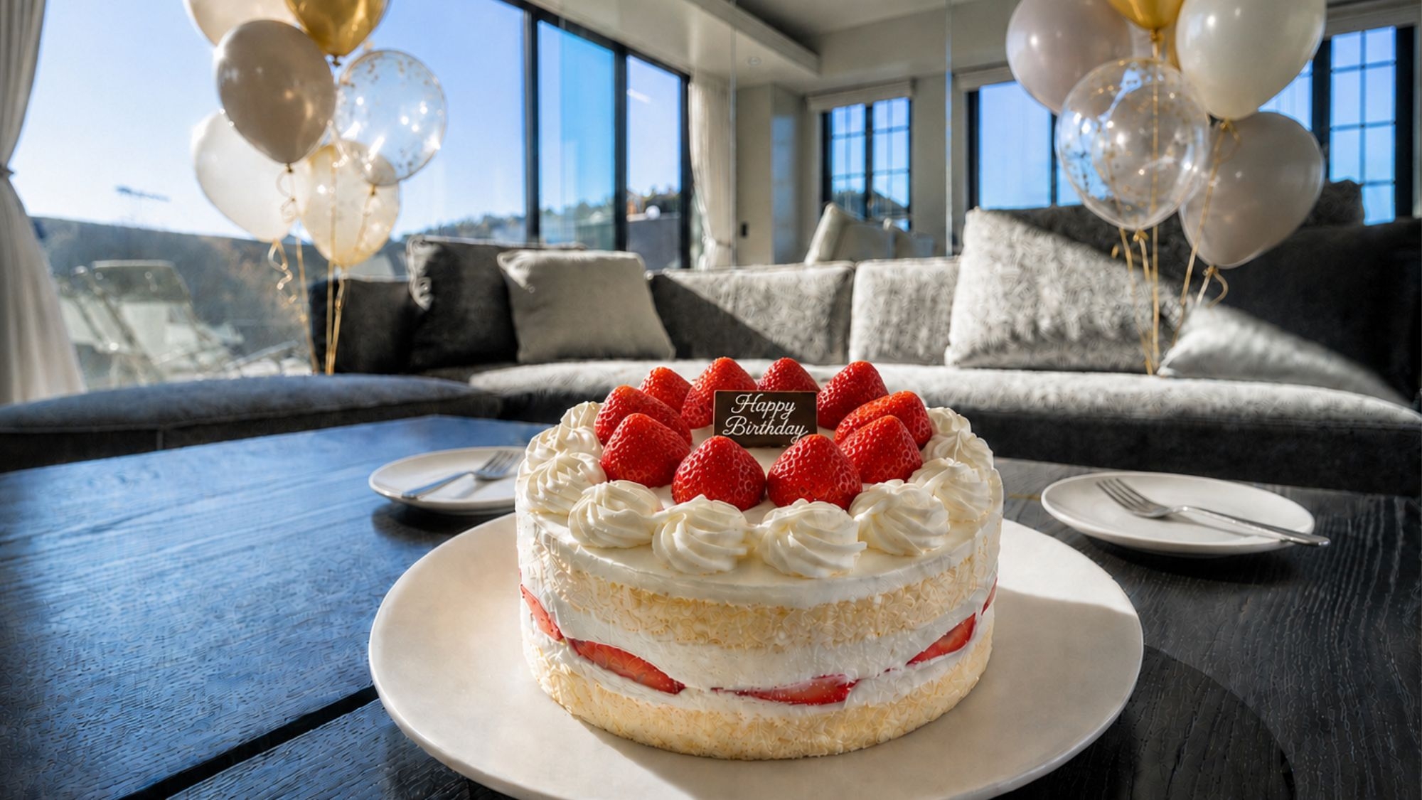 【誕生日・記念日】ホールケーキ付き｜大切な人と過ごす特別なひととき