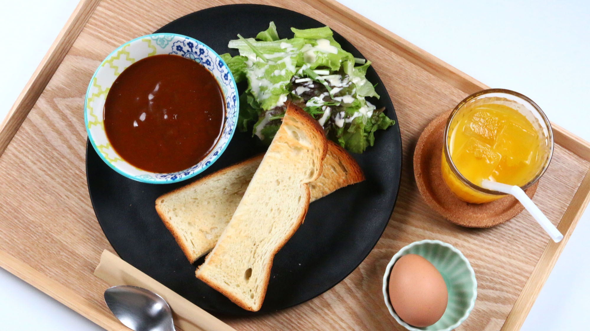 【 軽朝食付き 】チョイス◆「朝カレー」or「トースト」セット