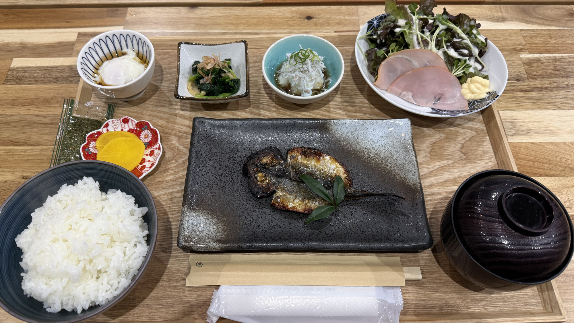 朝食◆紀北の干物を使った手作り和朝食の一例*