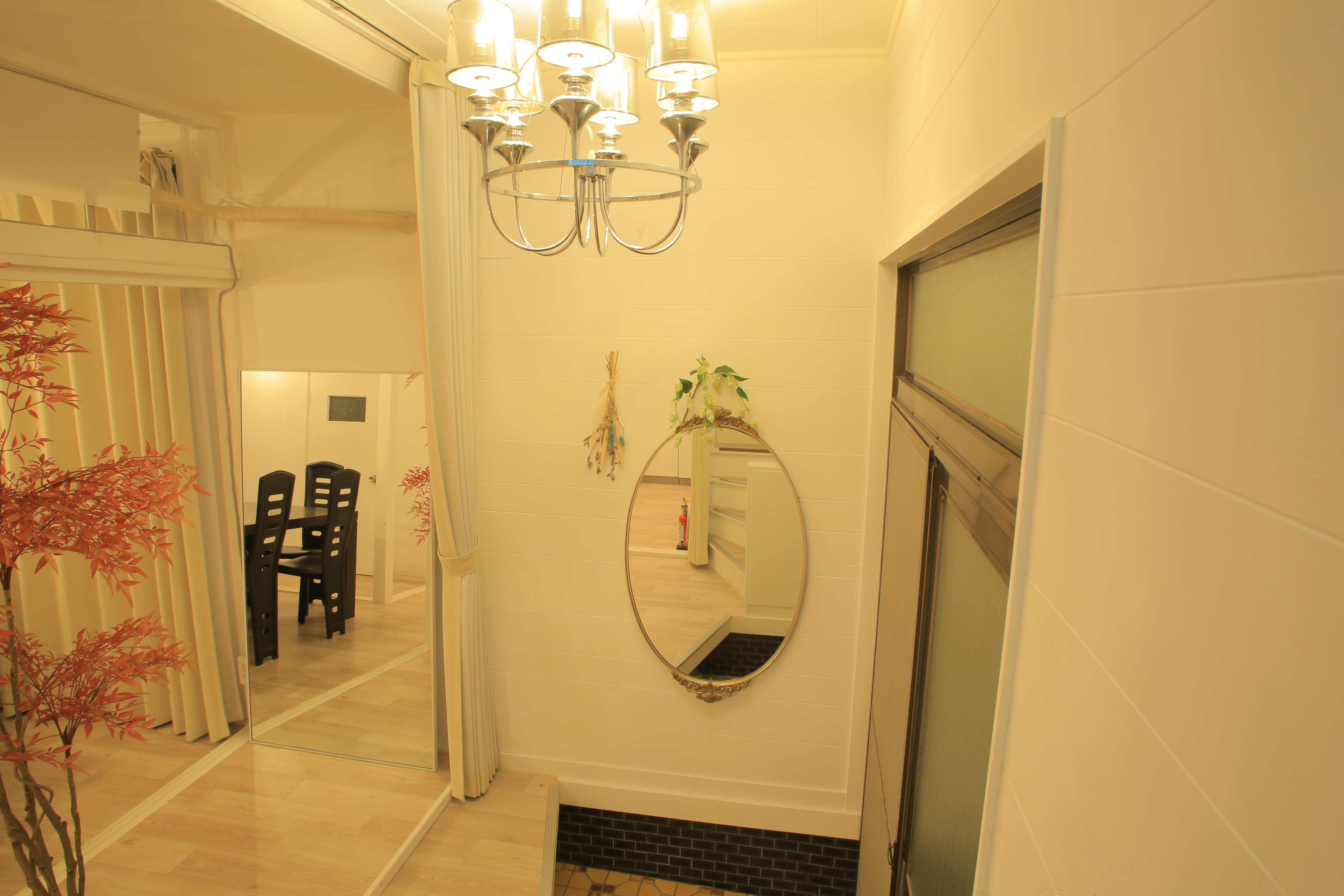 玄関シャンデリア