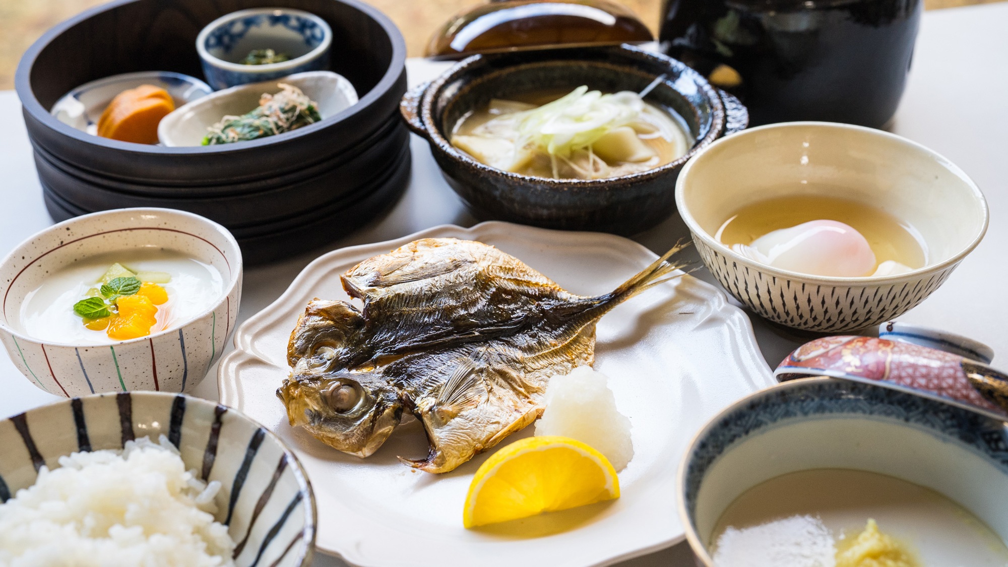 Breakfast. 丁寧に整えられた、朝の和膳