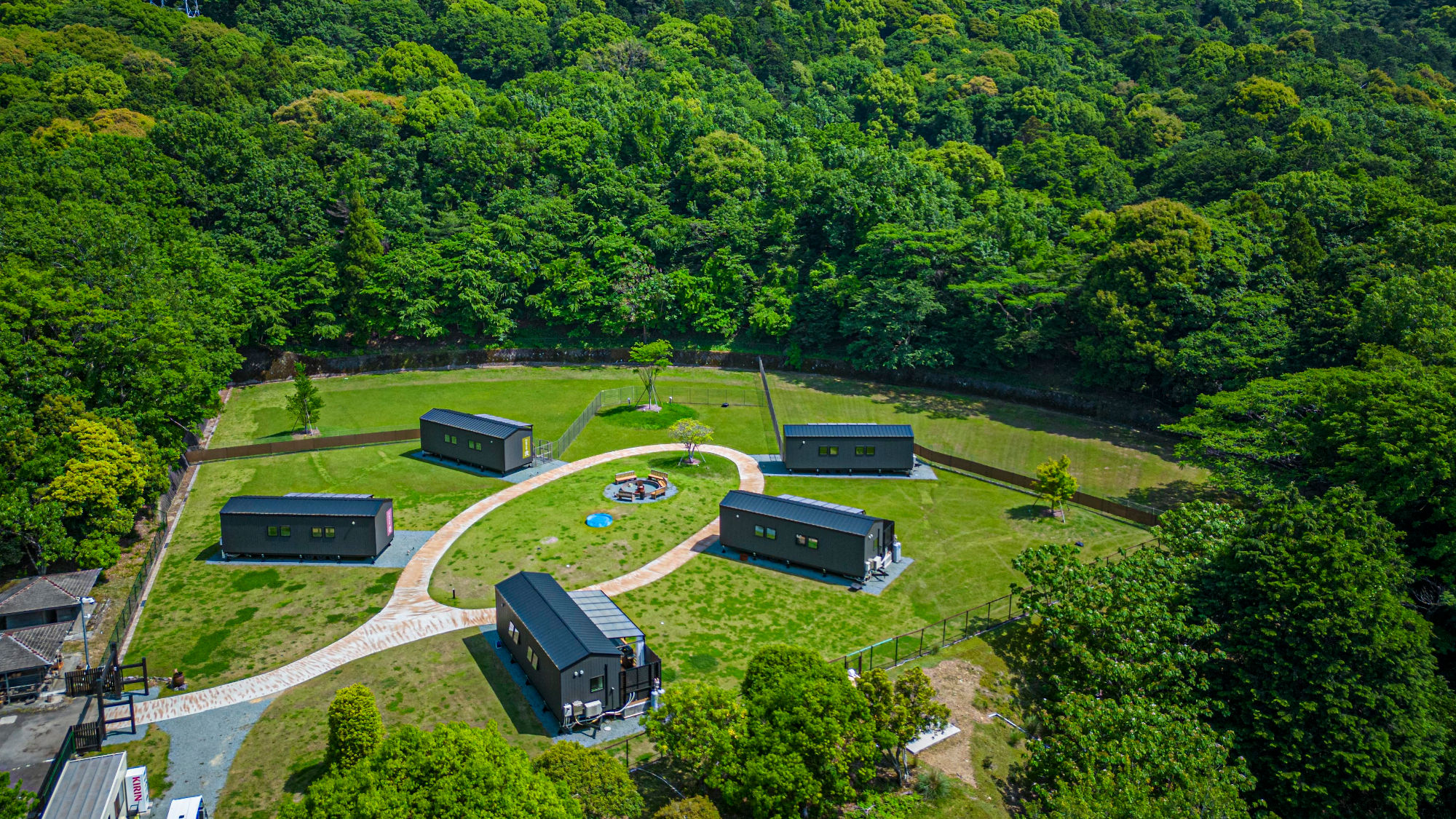 【トレーラーハウス】空撮風景
