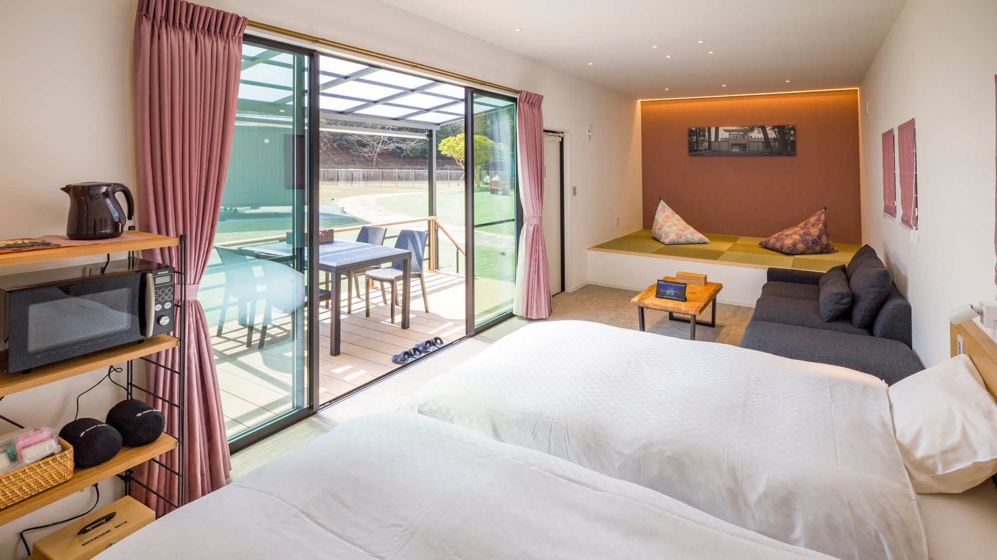 【トレーラーハウス】和の美意識とグランピングが融合したトレーラーハウス