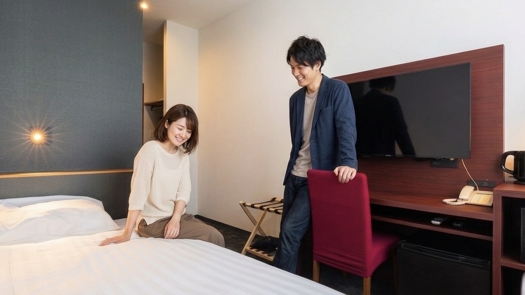 【1室2名のみ シングルルーム利用】カップルプラン　新規オープン特別価格 （食事なし／素泊まり）