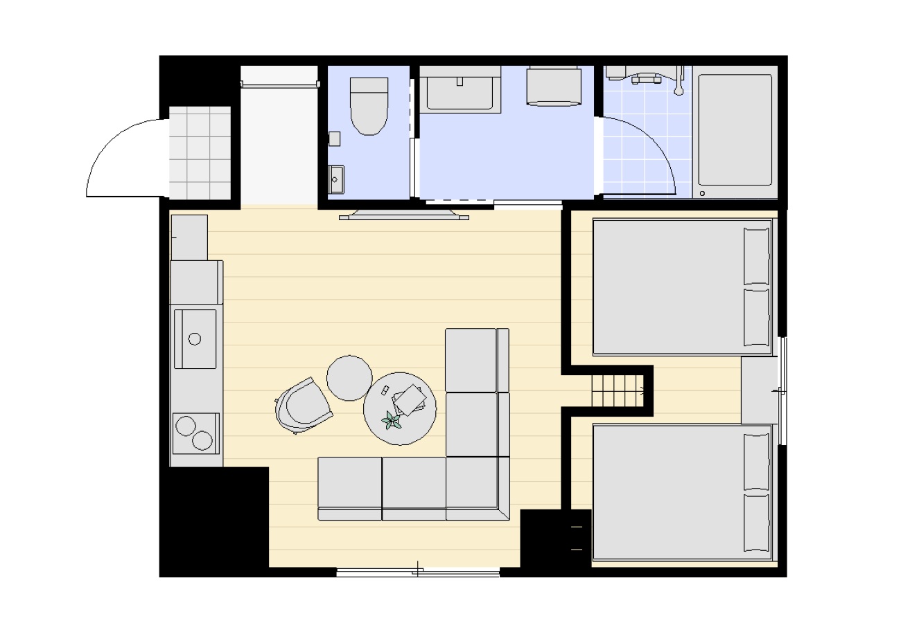 ラグジュアリーバンク間取り