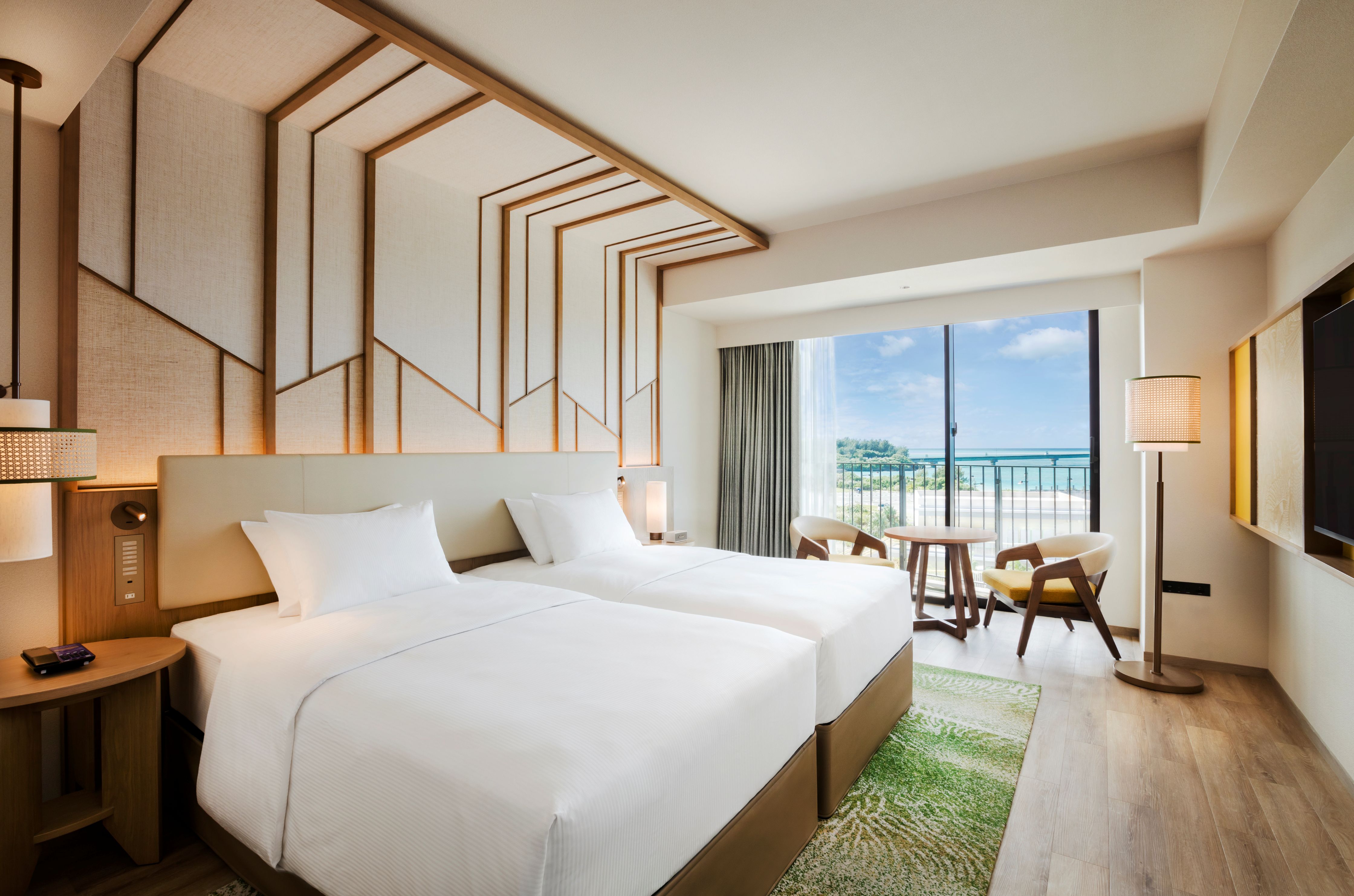 ツインベッドルーム　オーシャンビュー