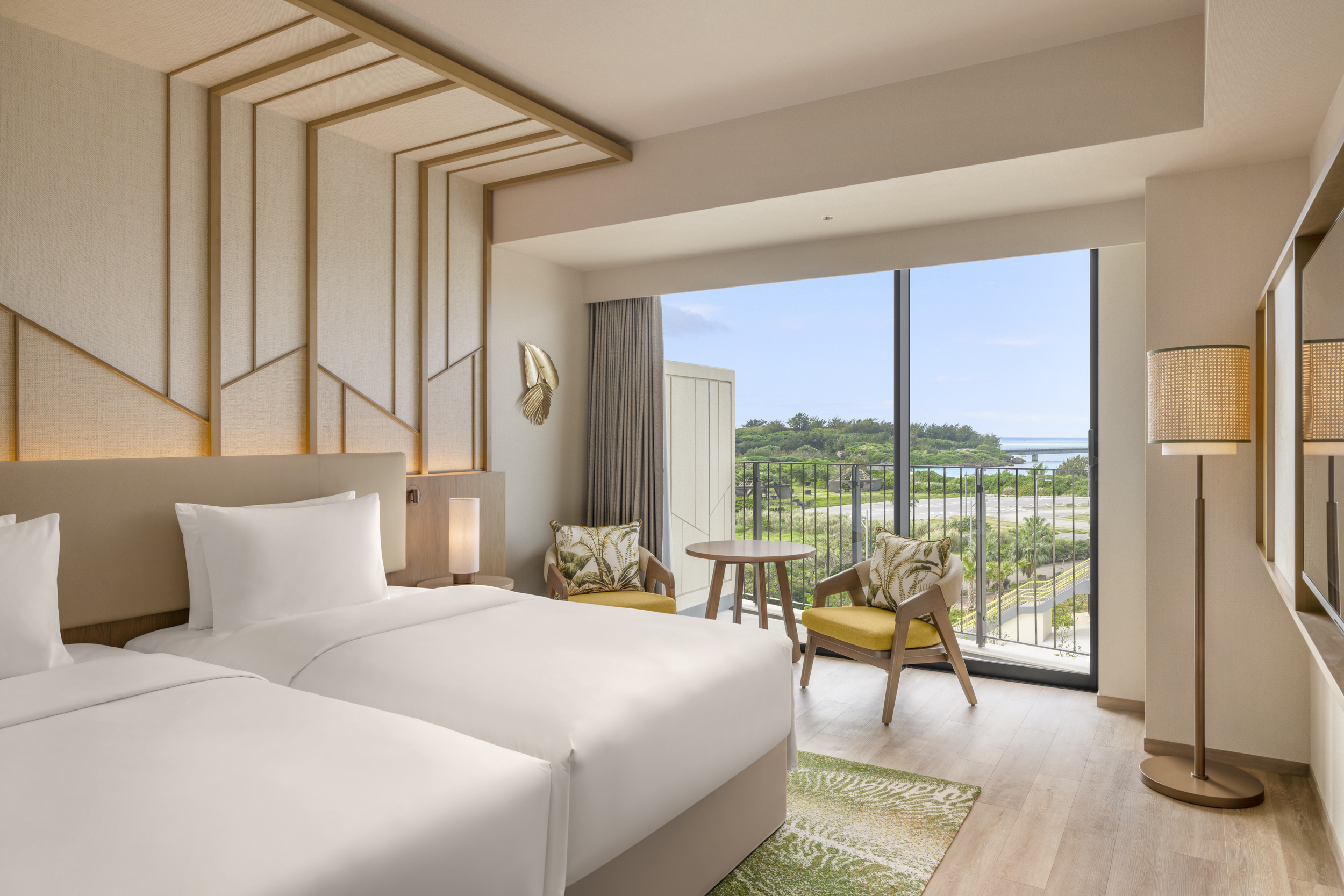 ツインデラックスルーム　パーシャルオーシャンビュー