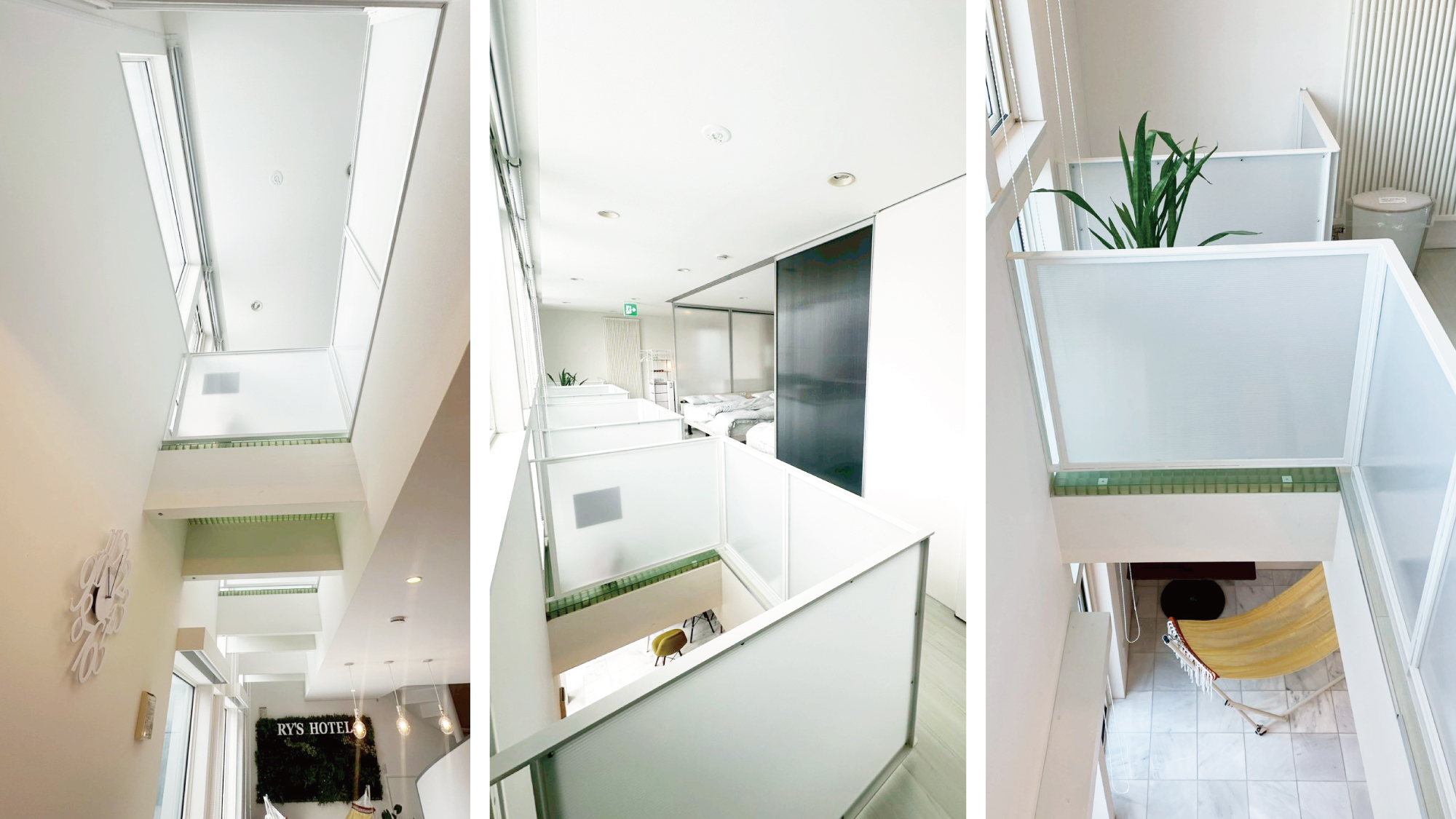 明るい吹き抜けでつながるコミュニケーション空間