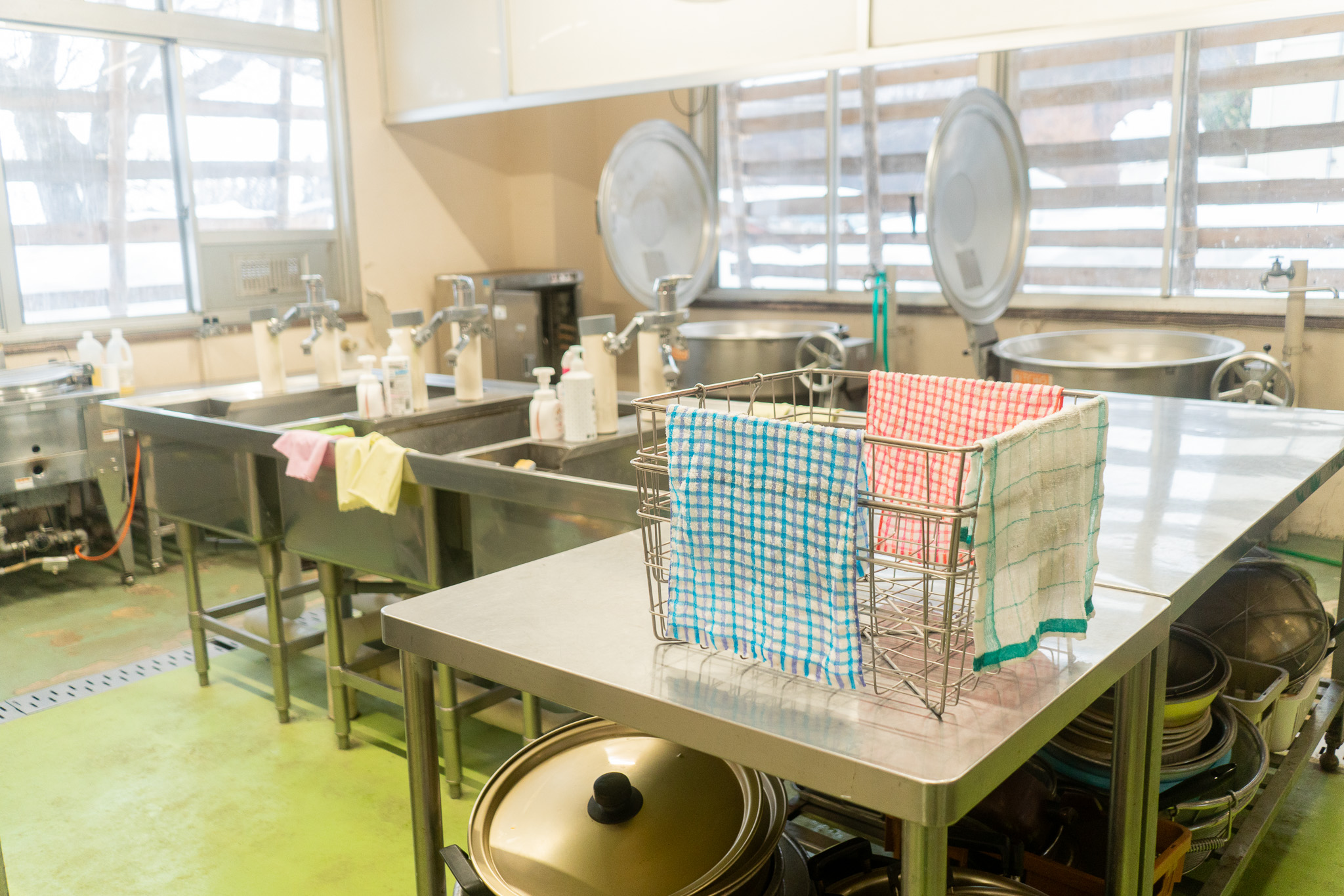 給食室がシェアキッチンに。