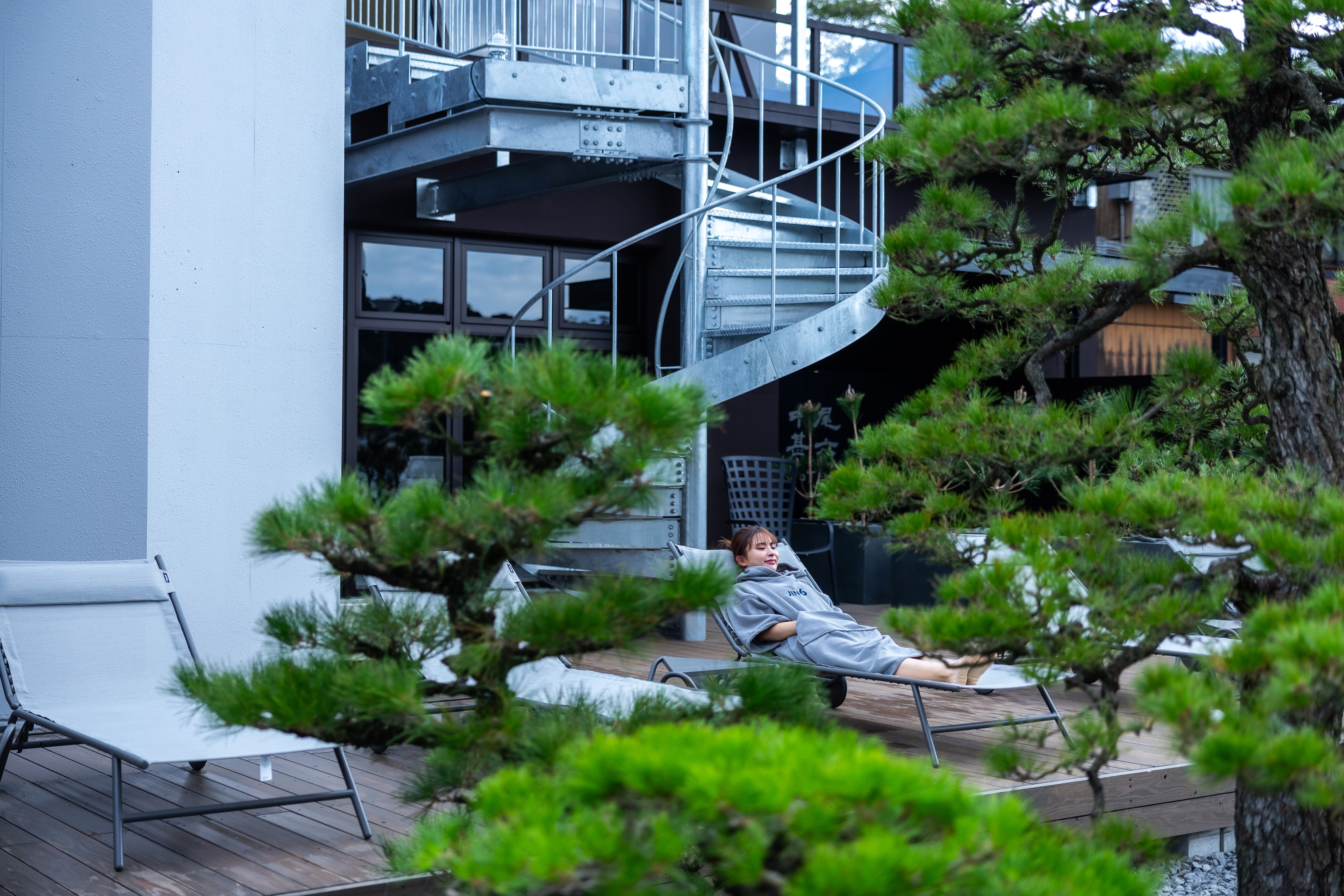 外気浴スペース