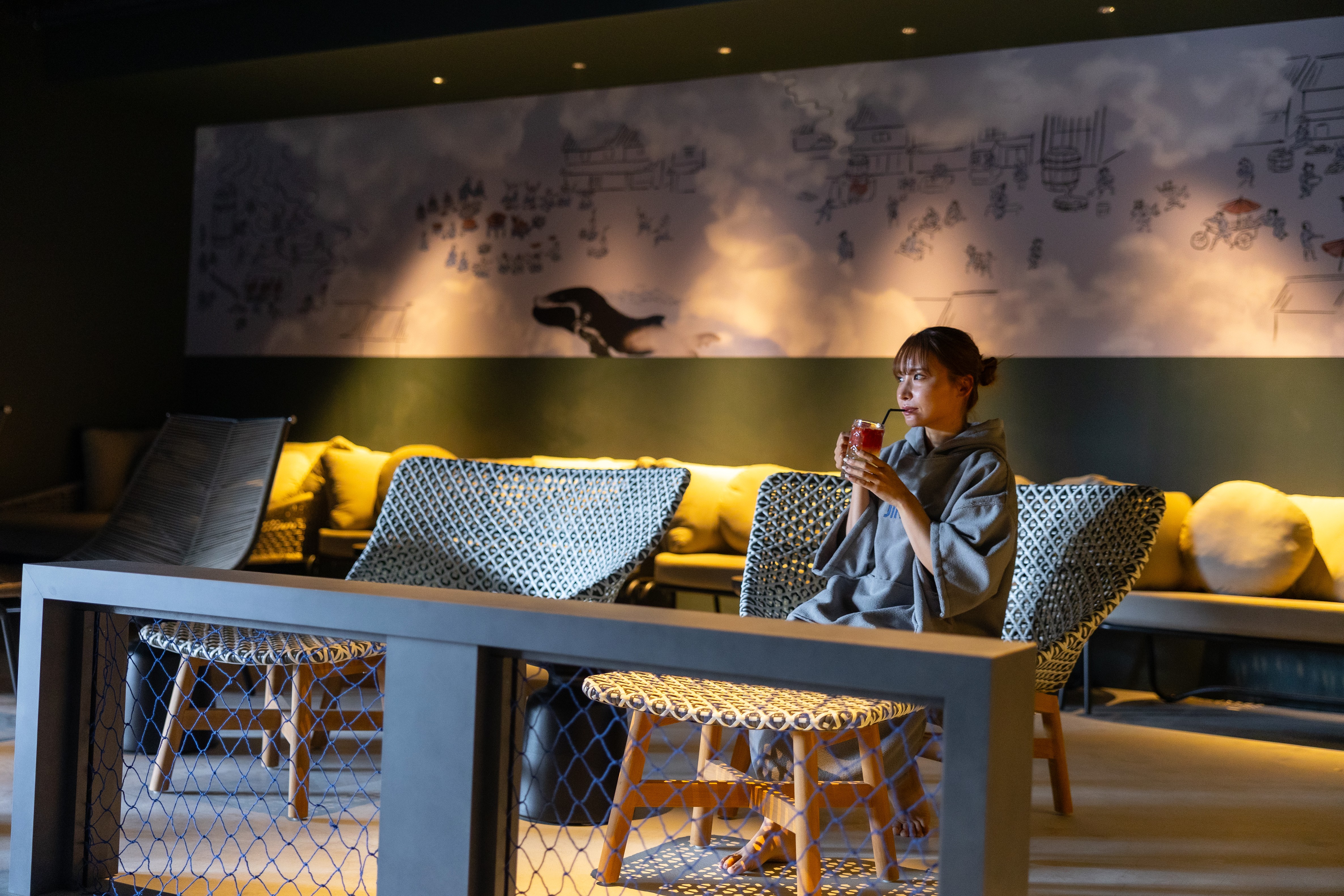 外気浴スペース