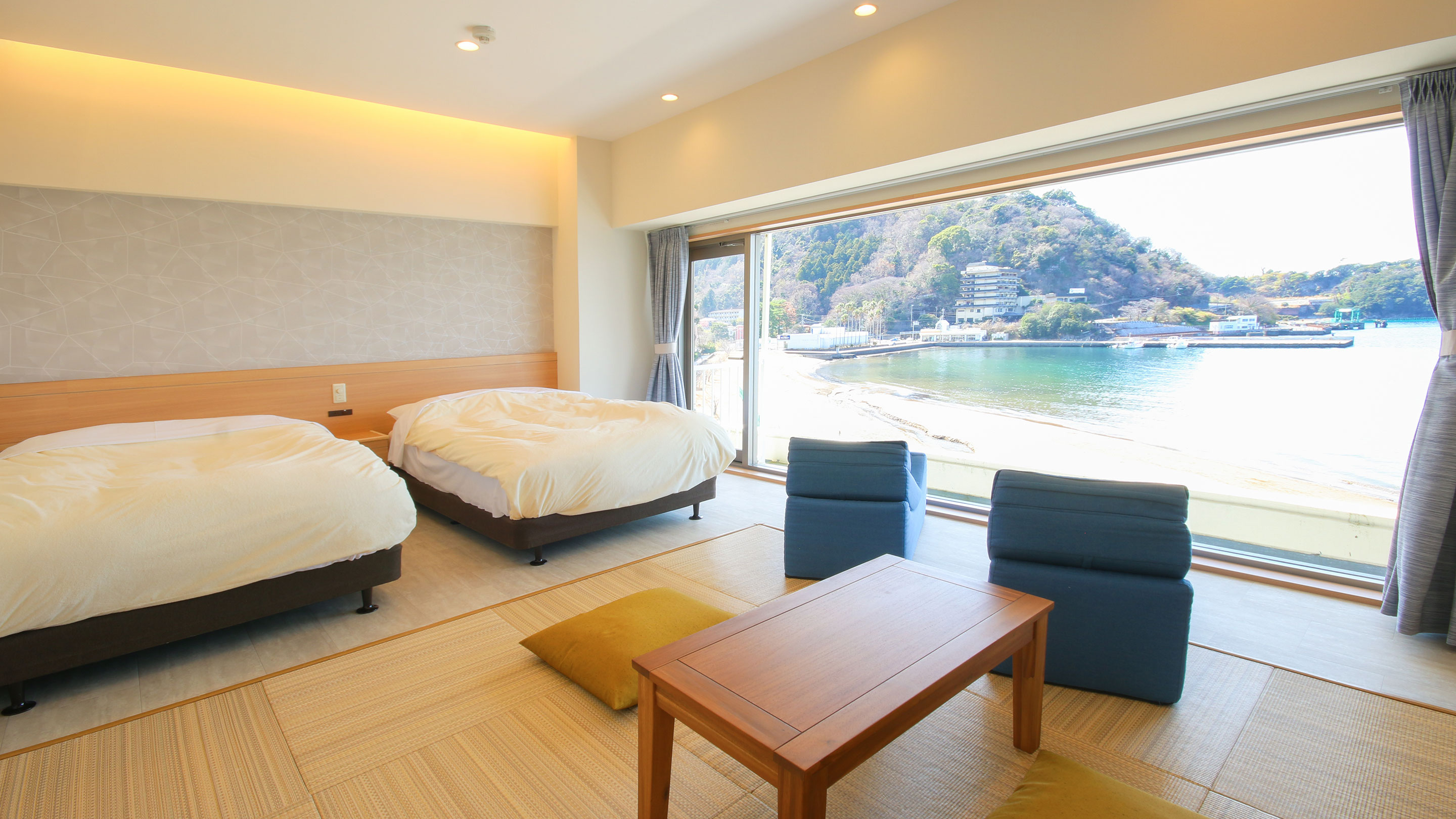  【禁煙】スーペリア特別和洋室ツイン8畳シャワーのみ(海側)※イメージ