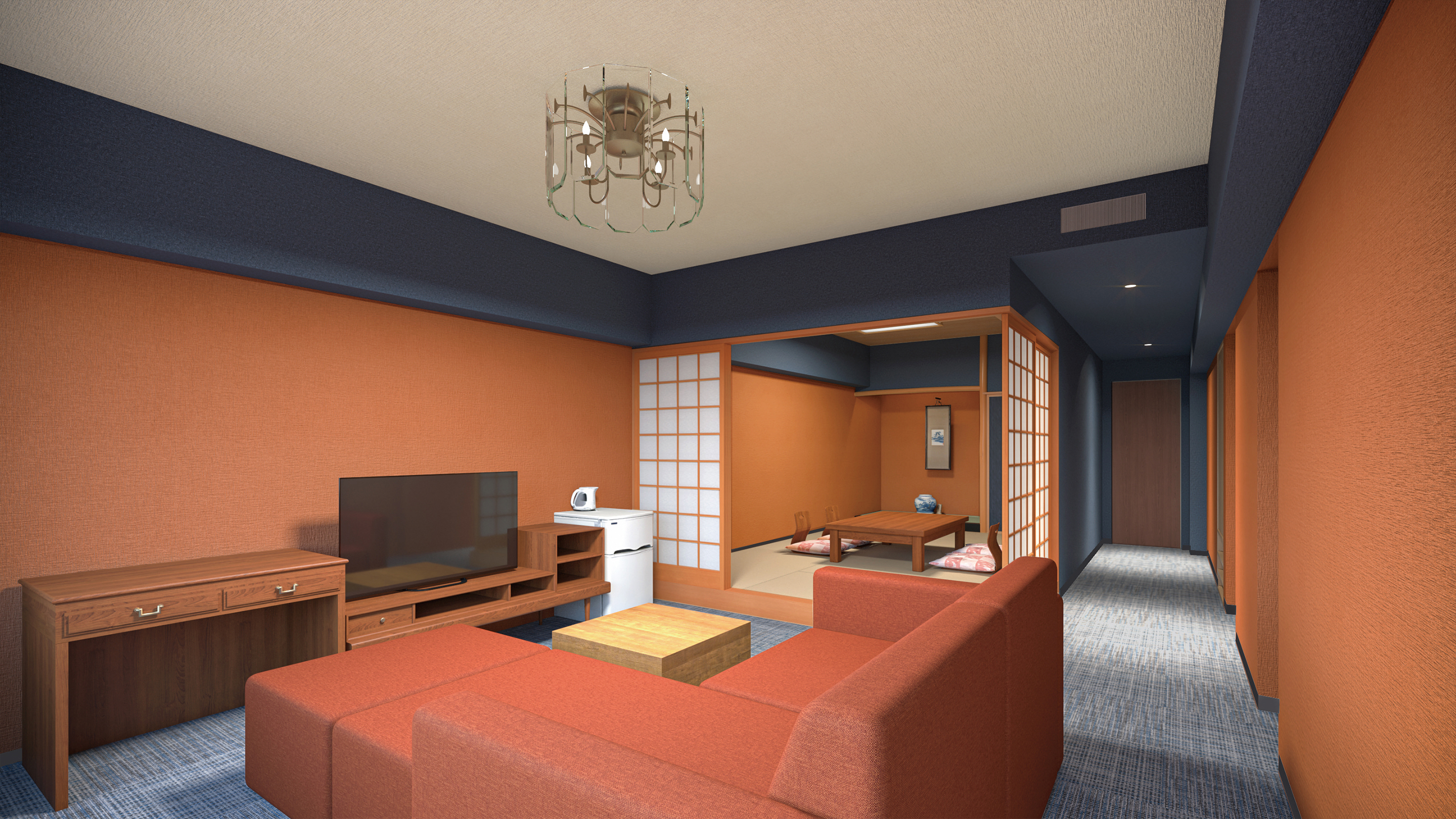 【禁煙】スーペリア和洋室ツイン7.5畳リビング付内風呂あり※イメージ