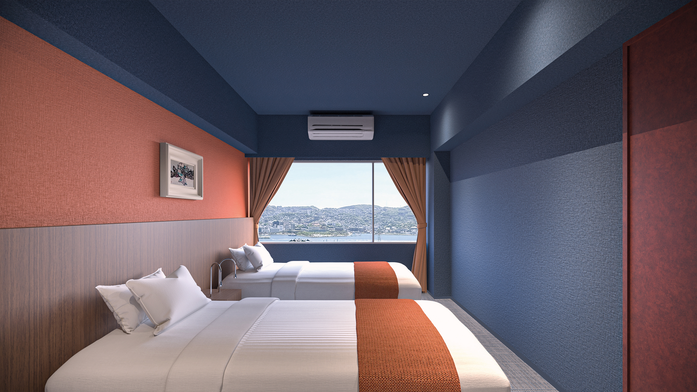 【禁煙】スーペリア和洋室ツイン7.5畳リビング付内風呂あり※イメージ