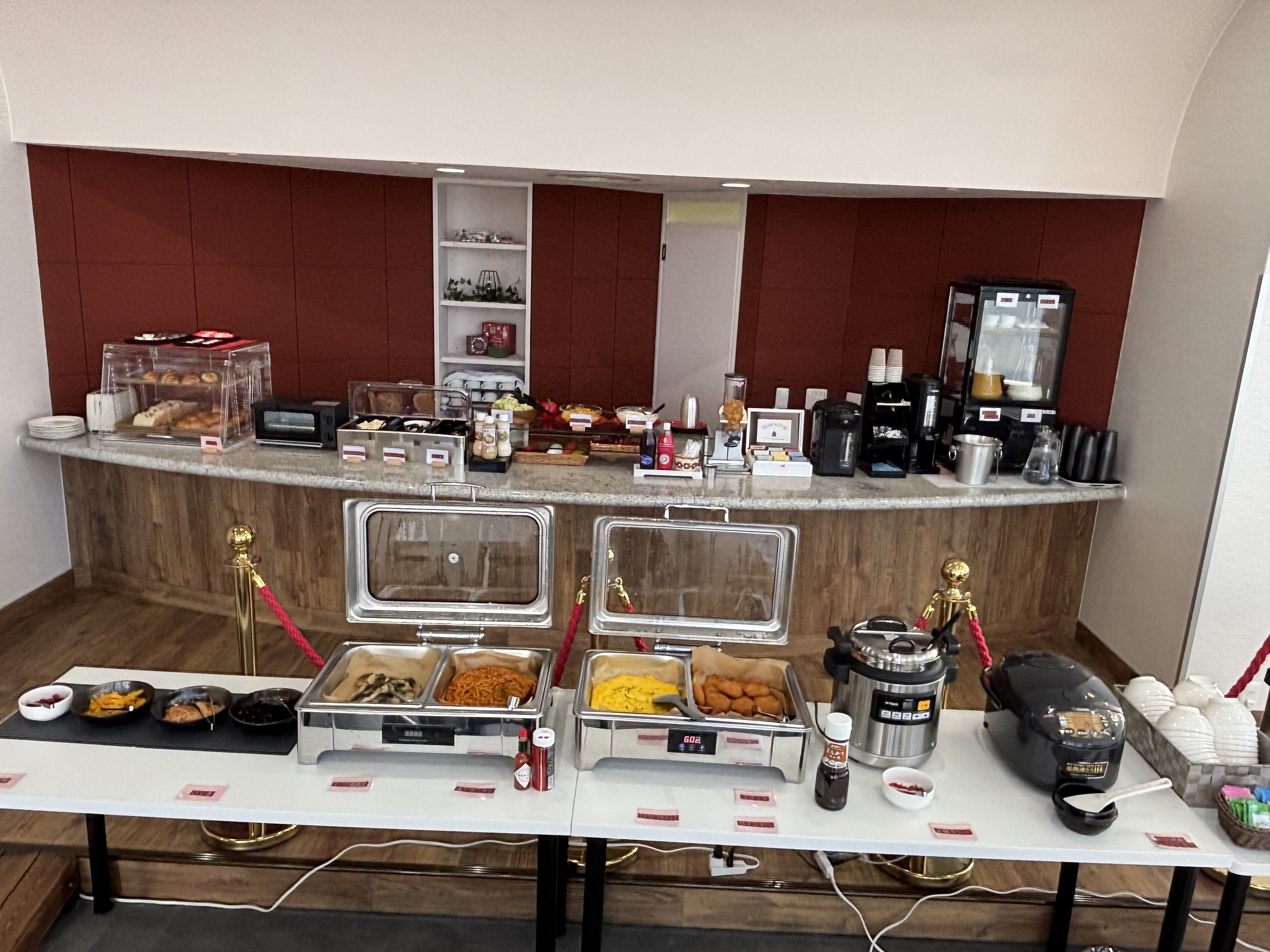 朝食バイキングコーナー