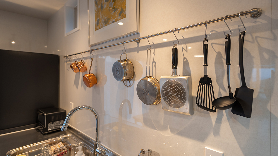 調理道具も揃っています