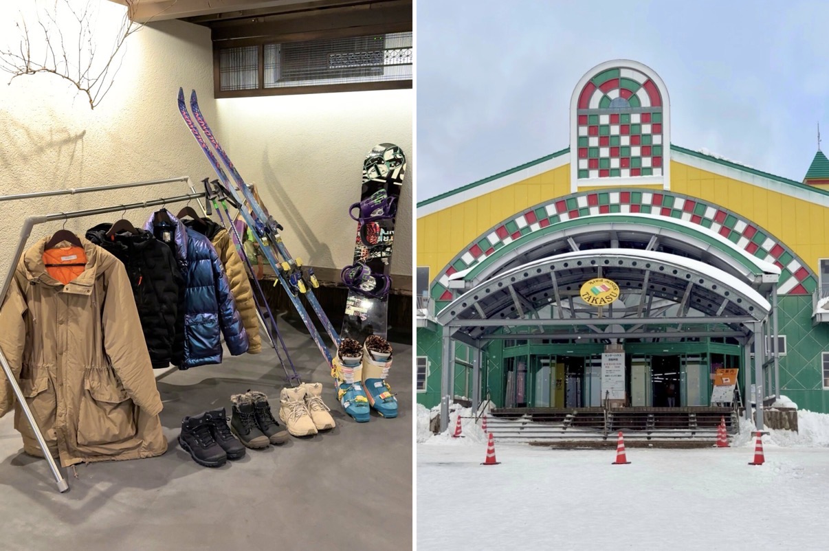 水と翠の土間（左）、高鷲スノーパーク（右）