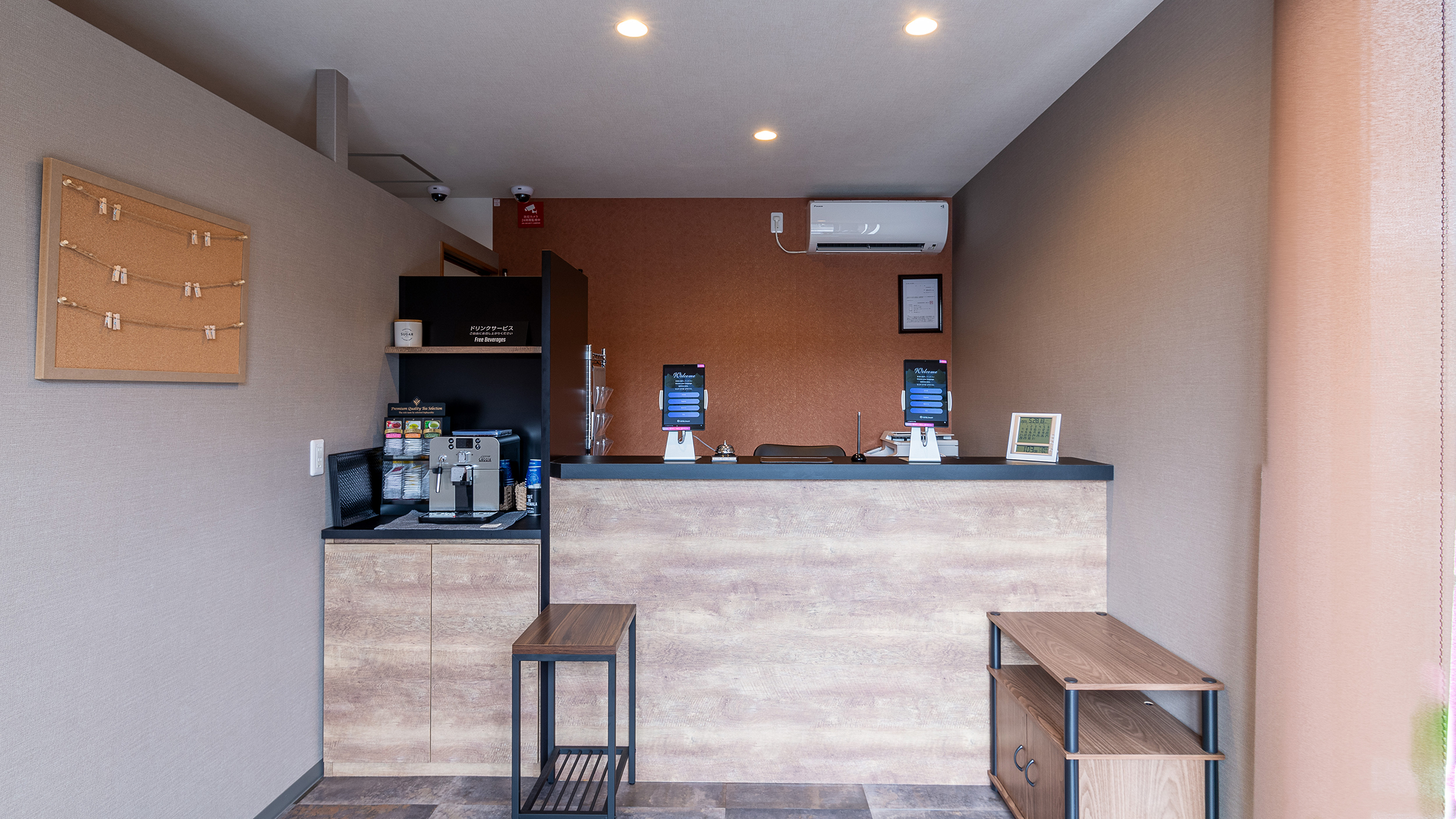 笑顔でスタッフがお出迎えいたします♪スマートチェックインを導入しておりますのでチェックイン時間を短縮できます。