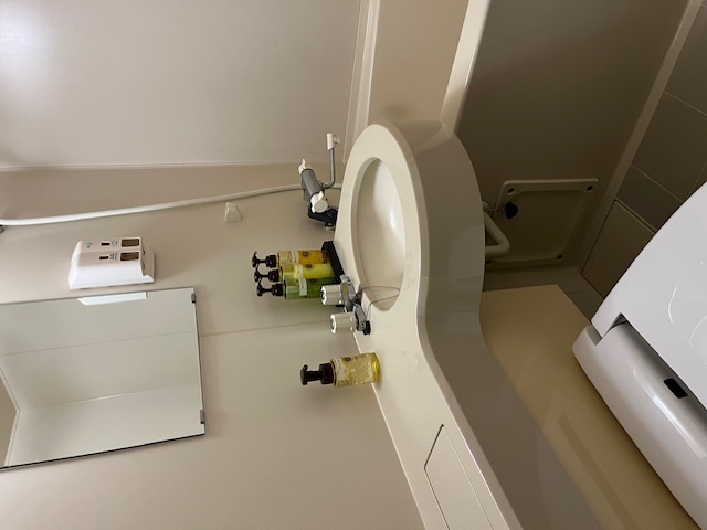 バスルームにはシャンプー・コンディショナー・ボディーソープ・フェイスハンドソープが備え付けられています。