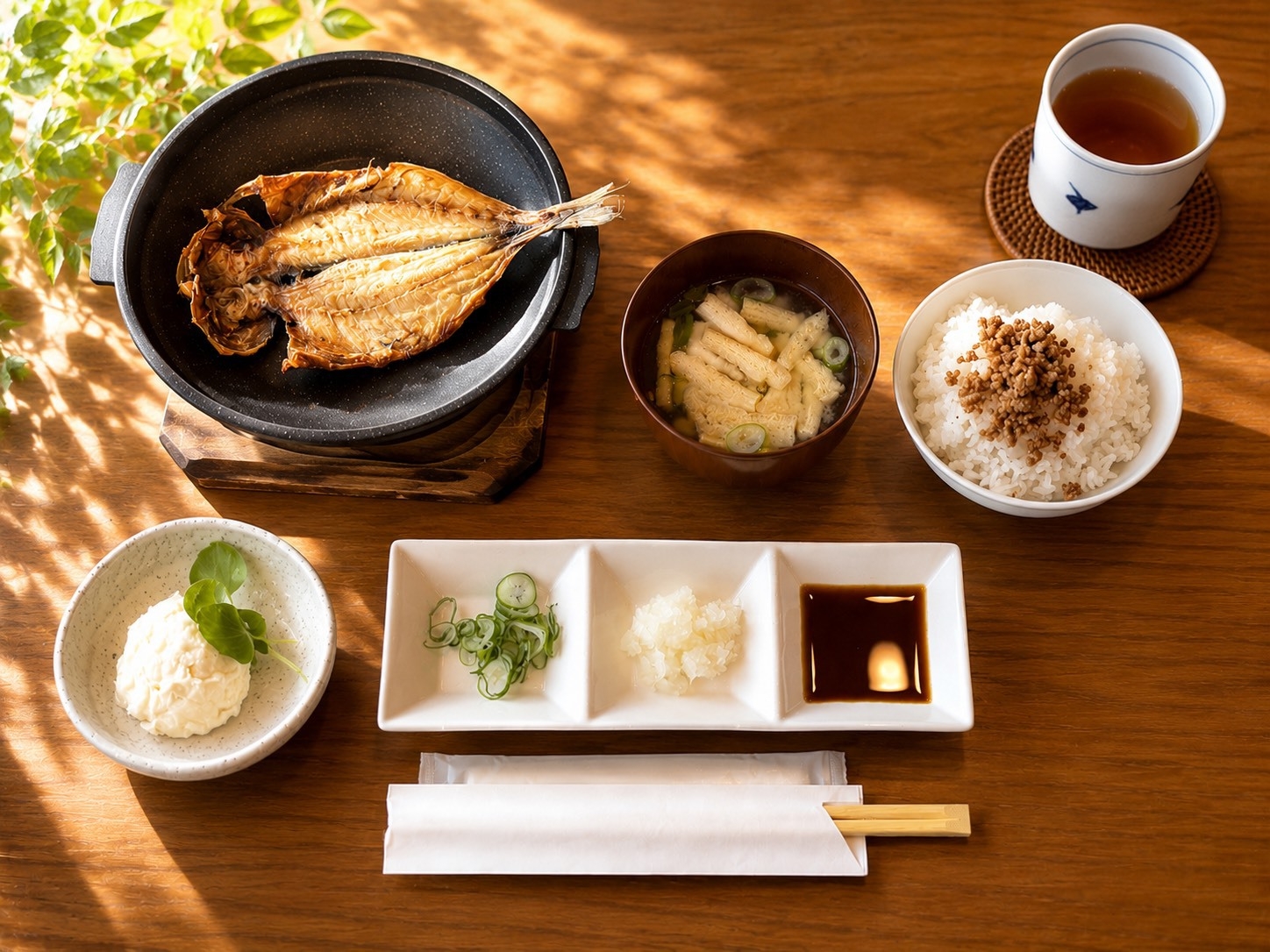 【朝食付】ふっくら鰺の開きと炊きたてご飯！身体に優しいこだわりの和朝食プラン