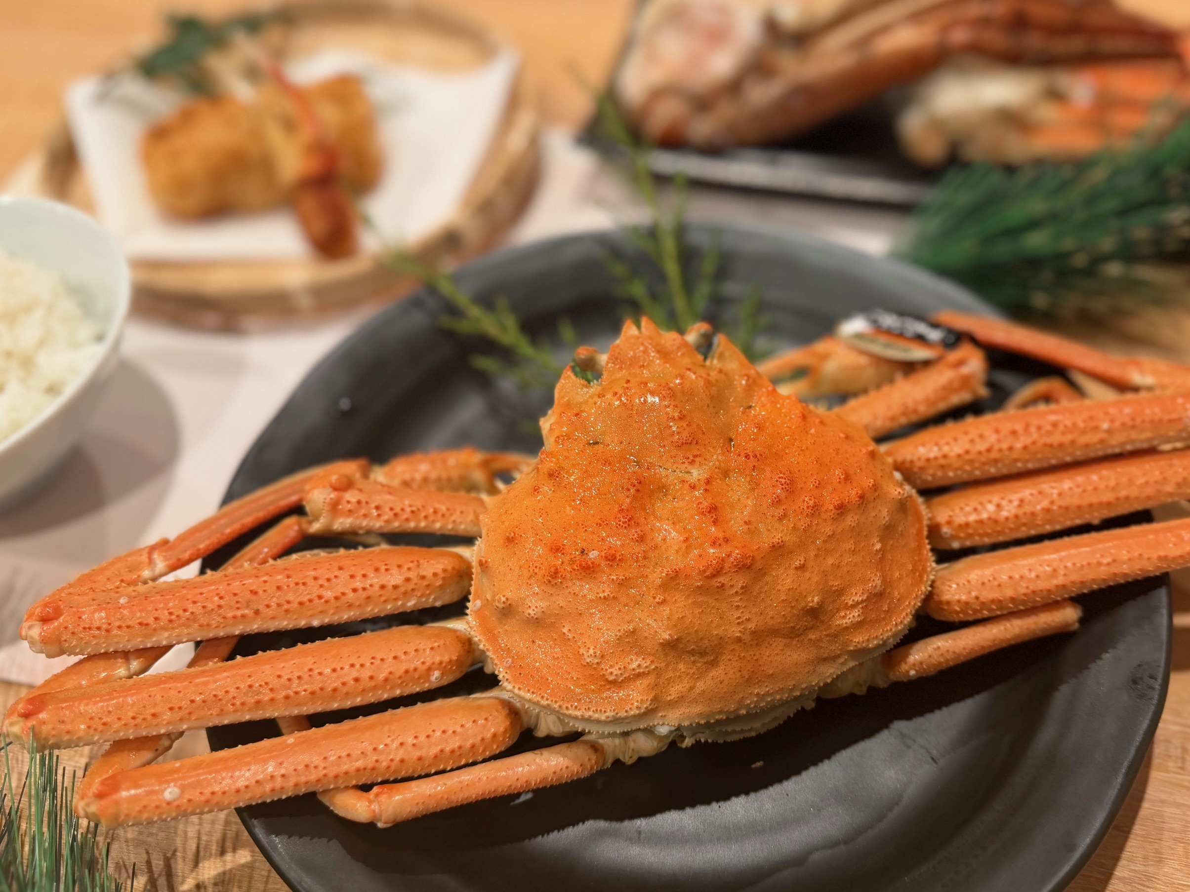 蟹コース(夕食一例)