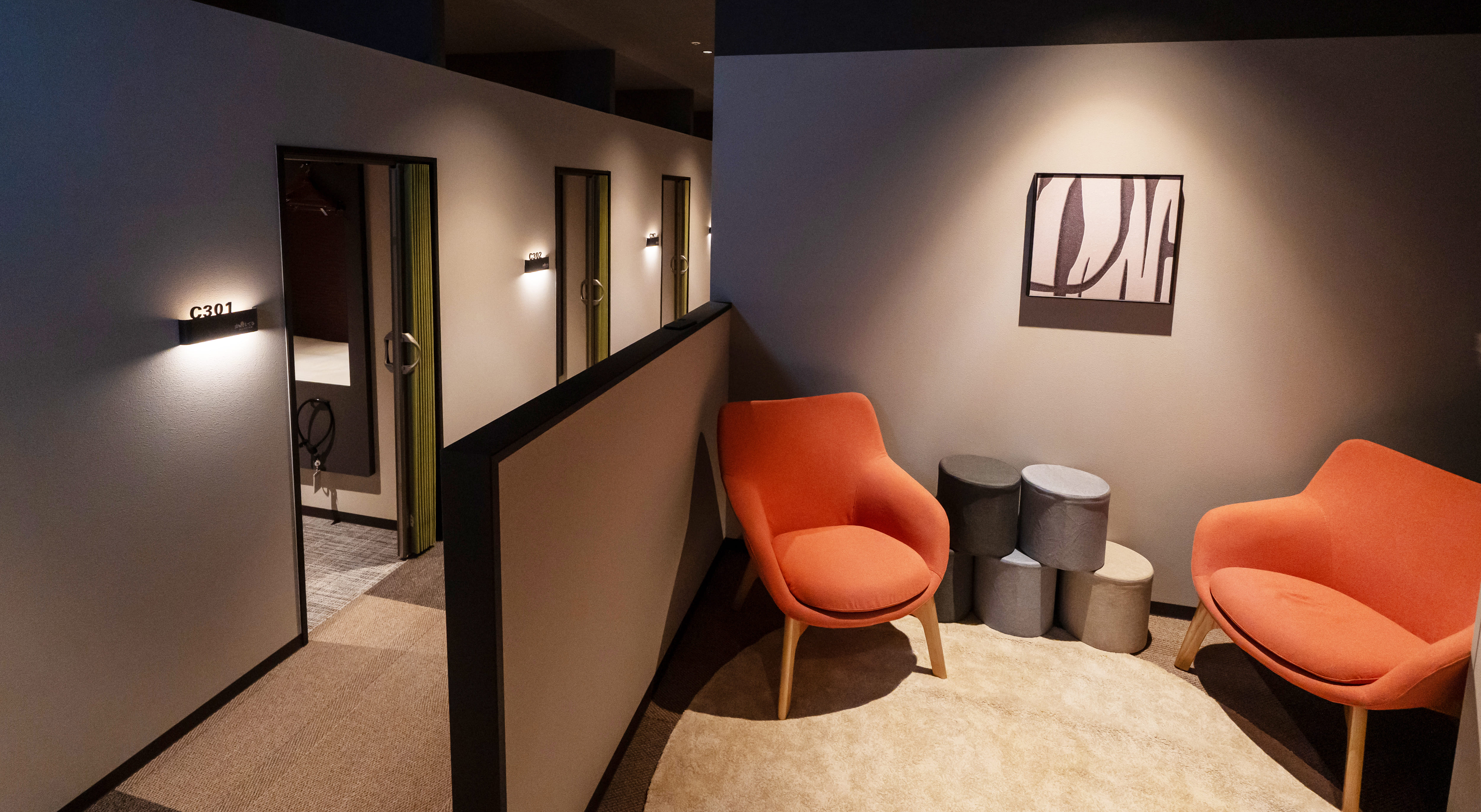 キャビンシーティングエリア