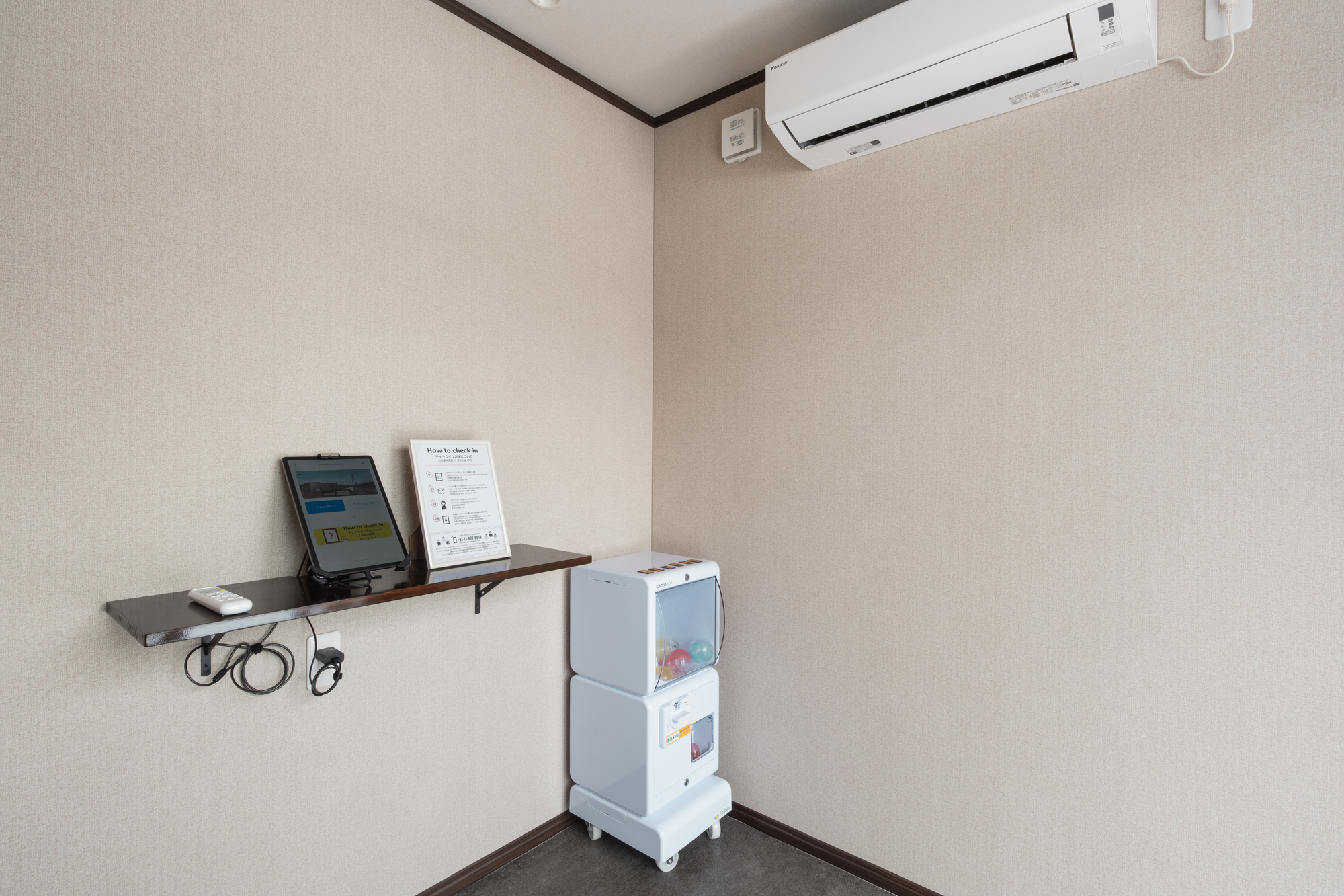 無人フロント型チェックインシステムを採用♫