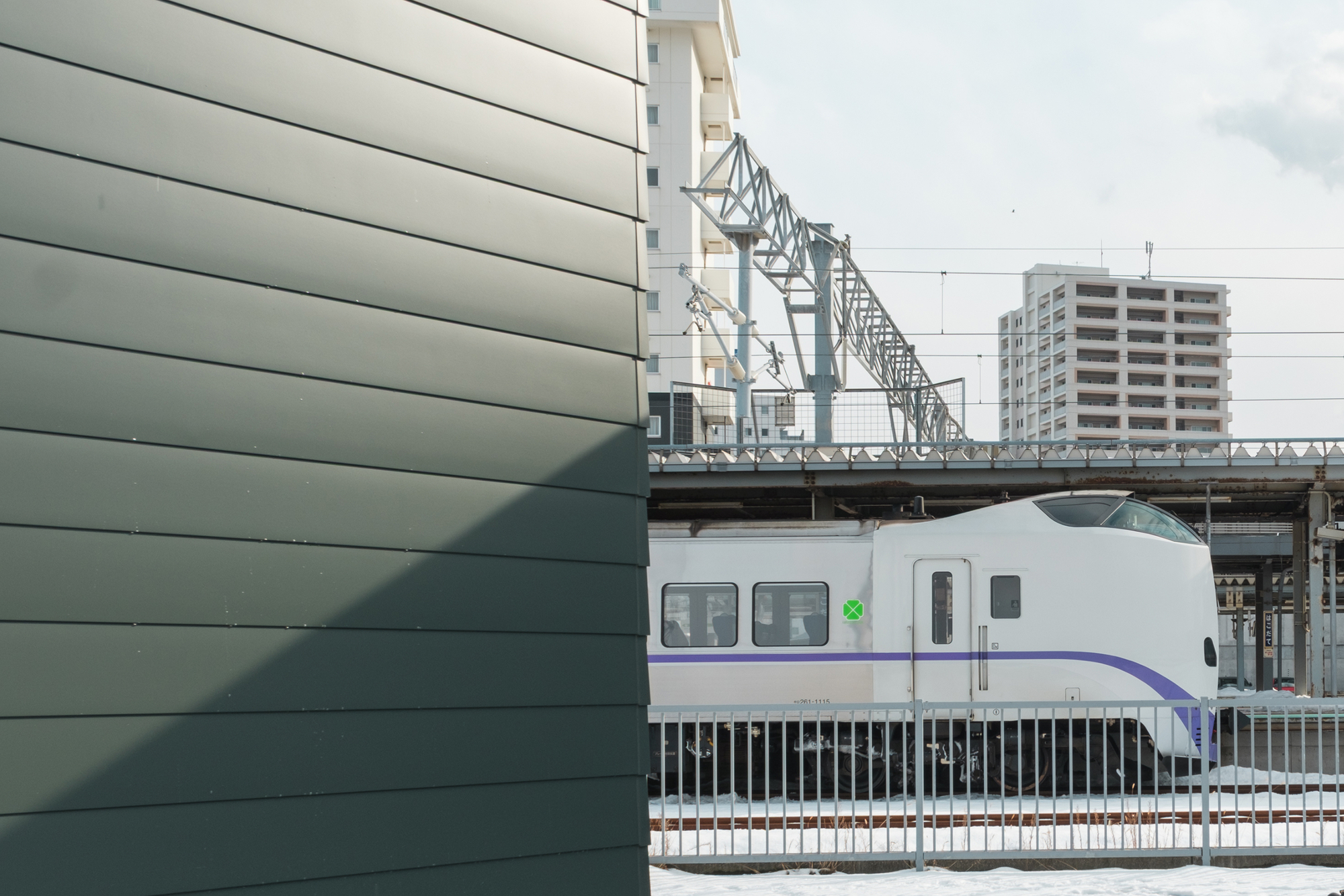 特急北斗が目の前に。