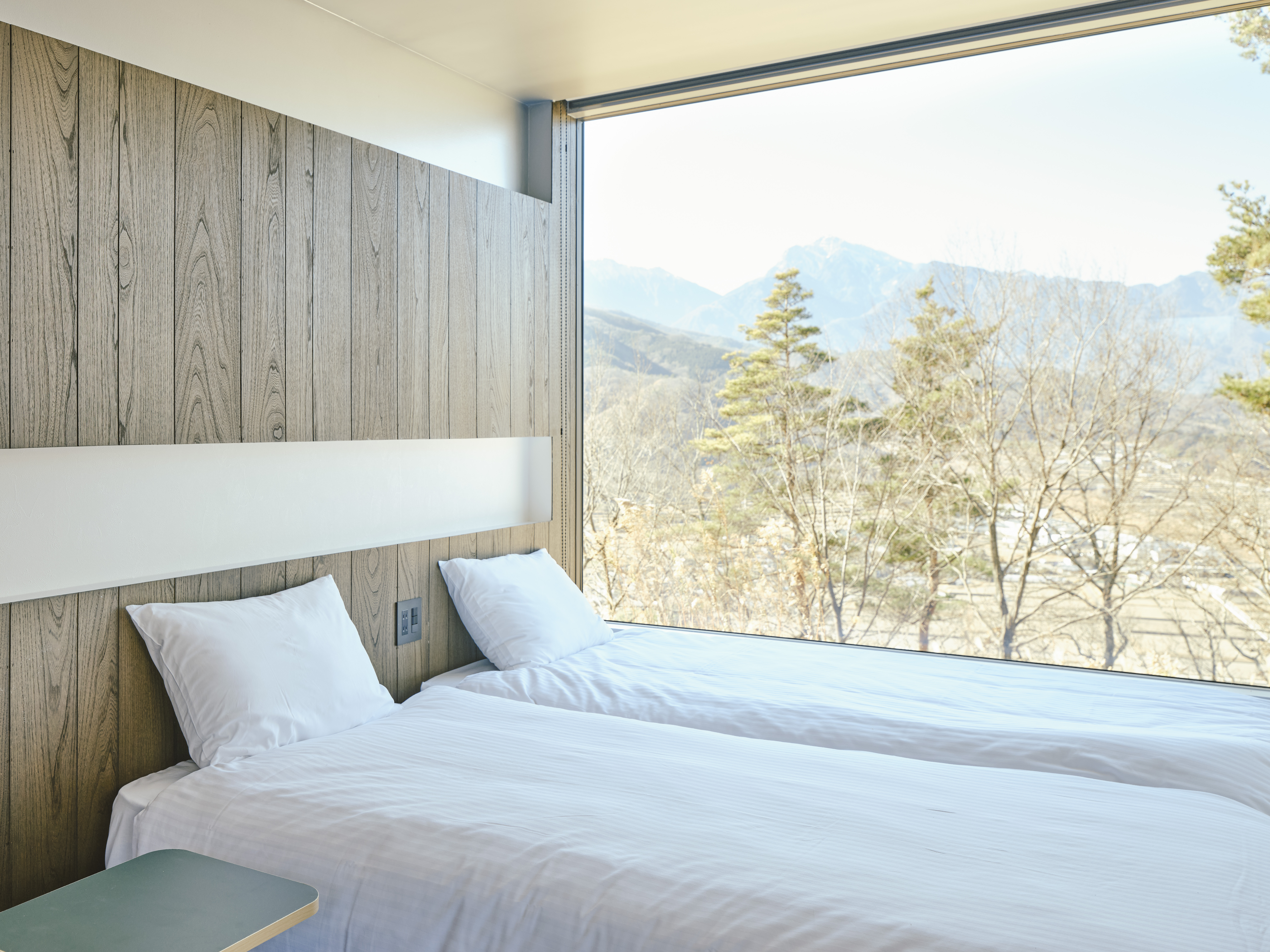 【アルプスビュー Suite Villa】ベッド