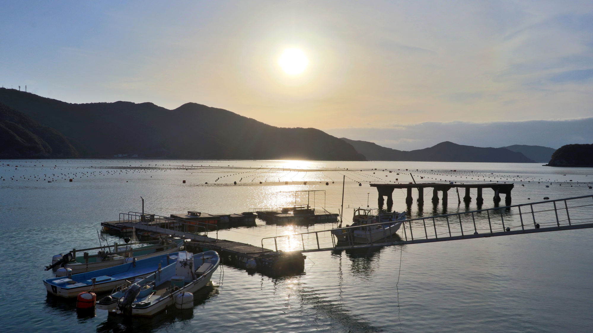 【釣り桟橋】 四季で移り変わる景色と共に。