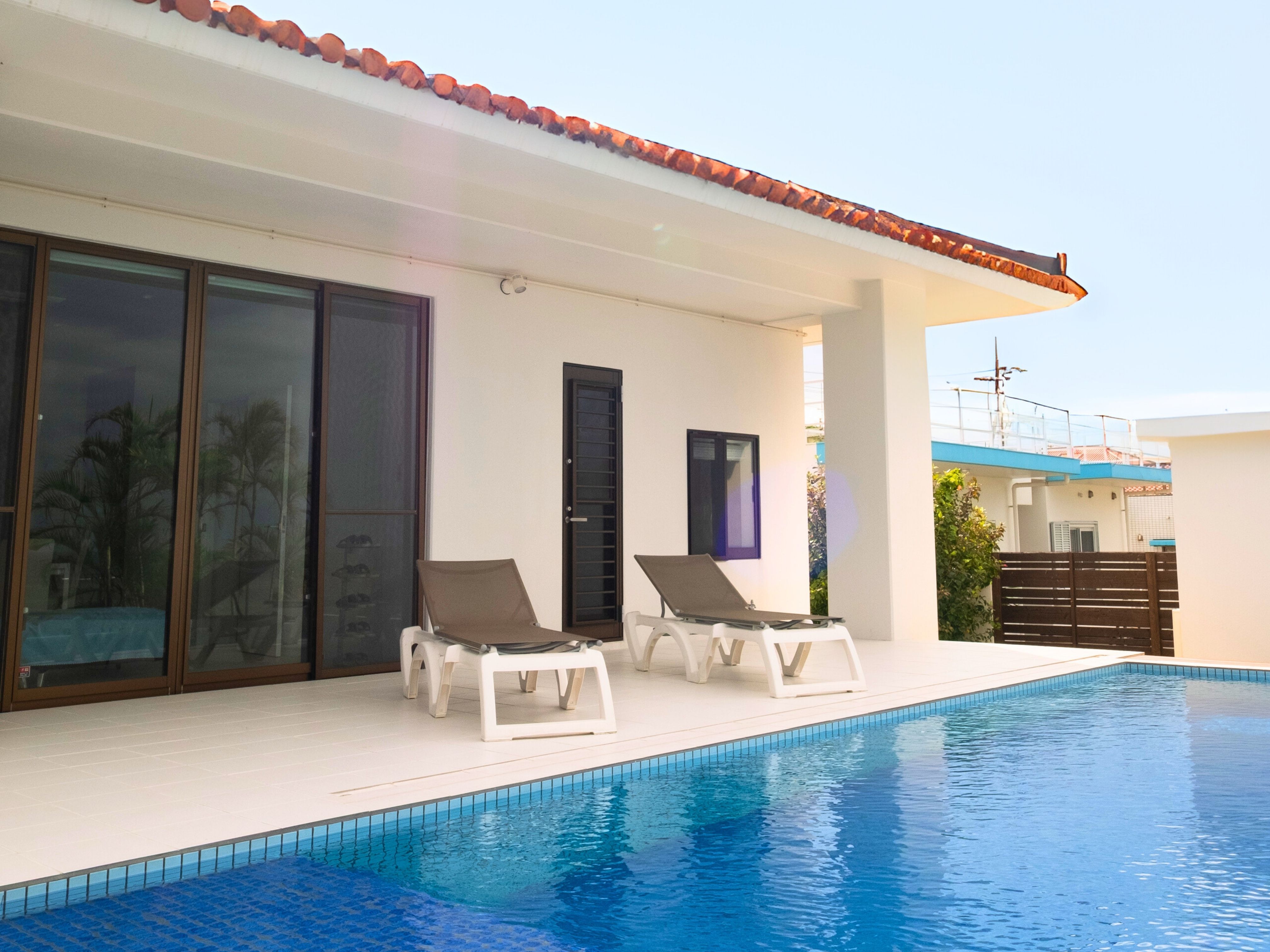 プライベートプール付きテラス