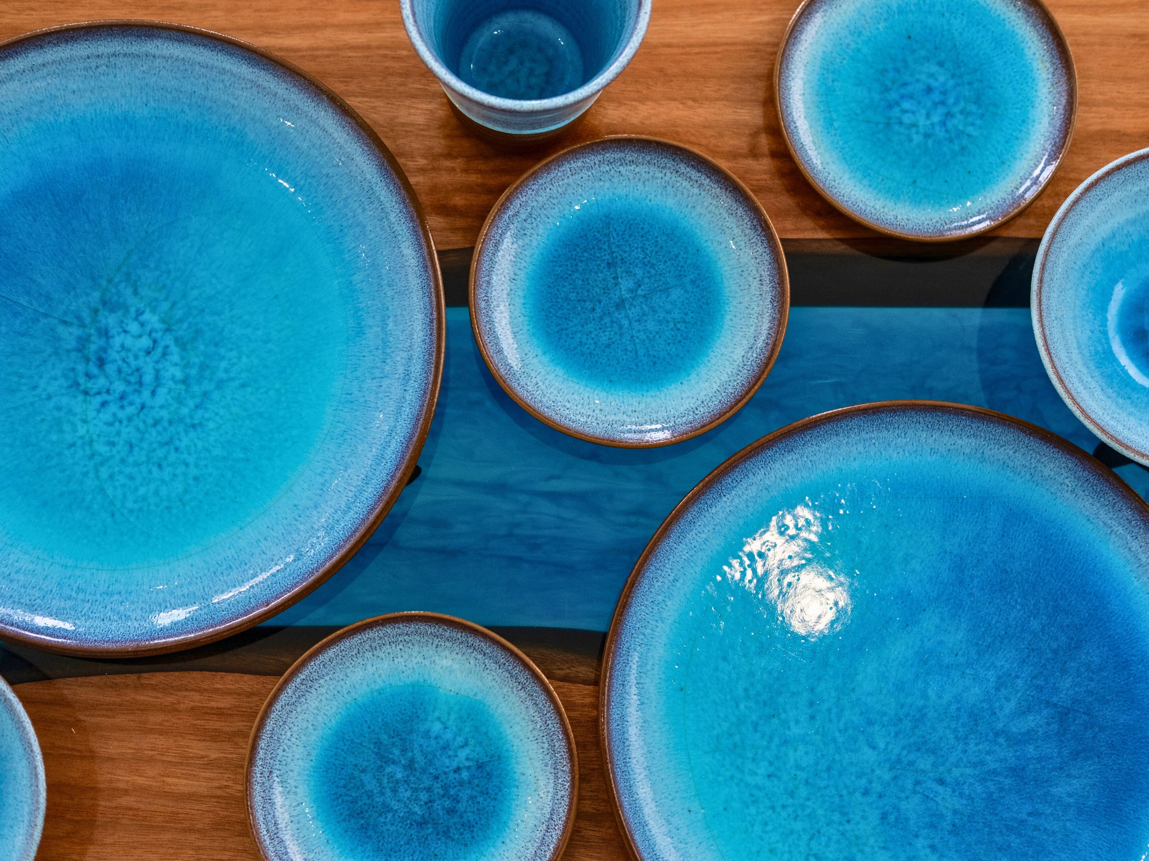 沖縄ブルーの食器コレクション
