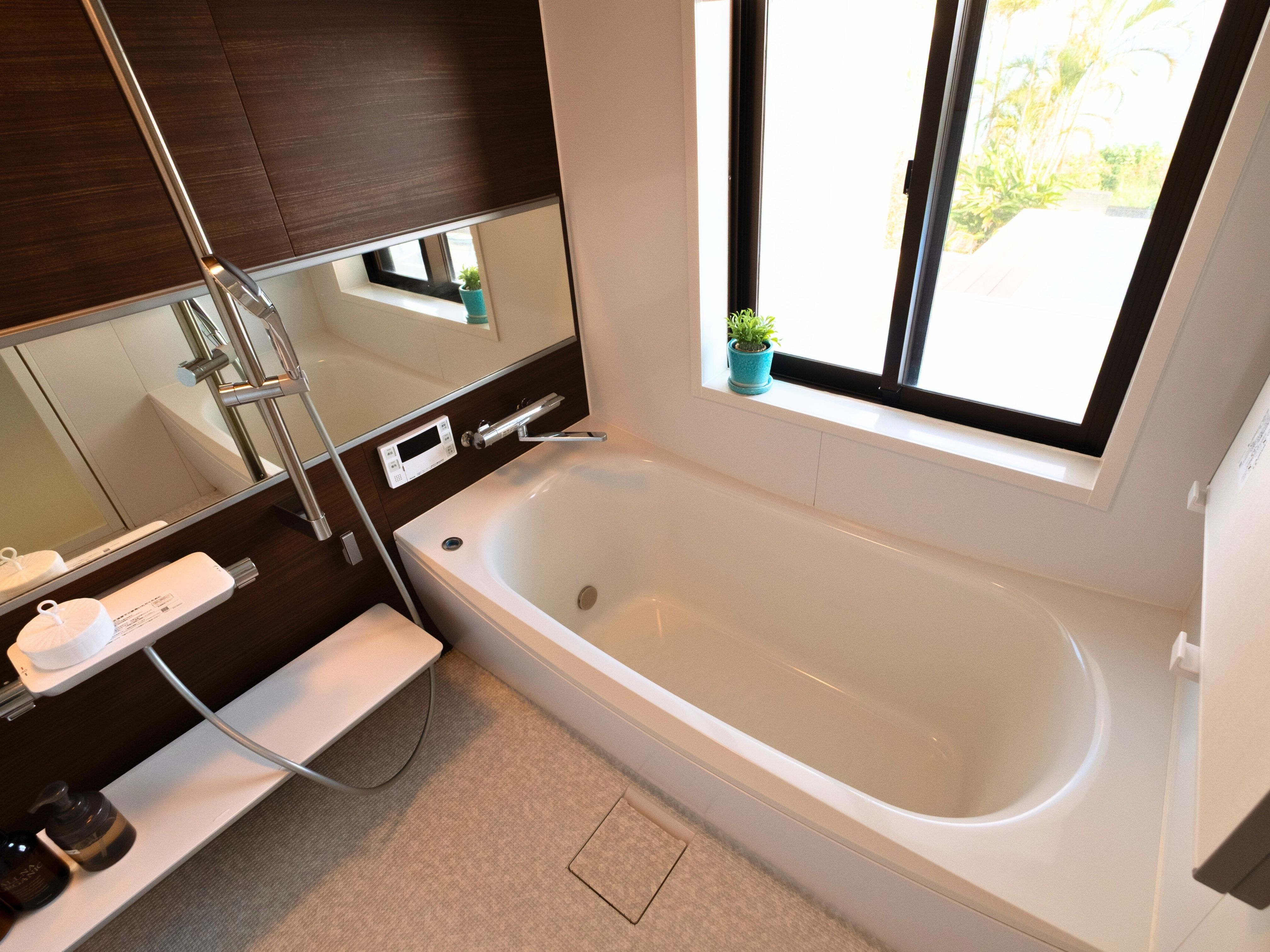開放感のあるバスルーム