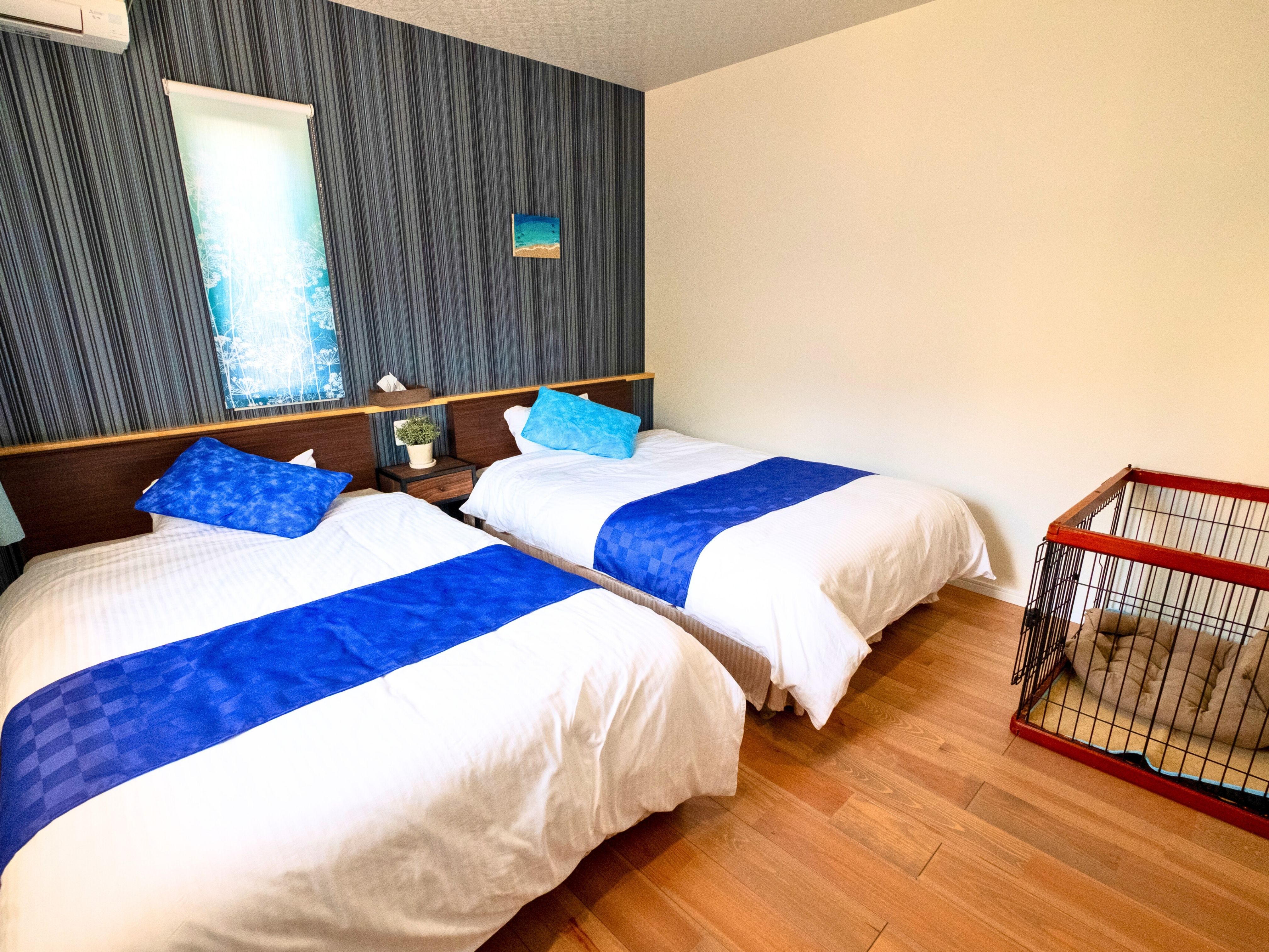 ペット同伴可能なベッドルーム