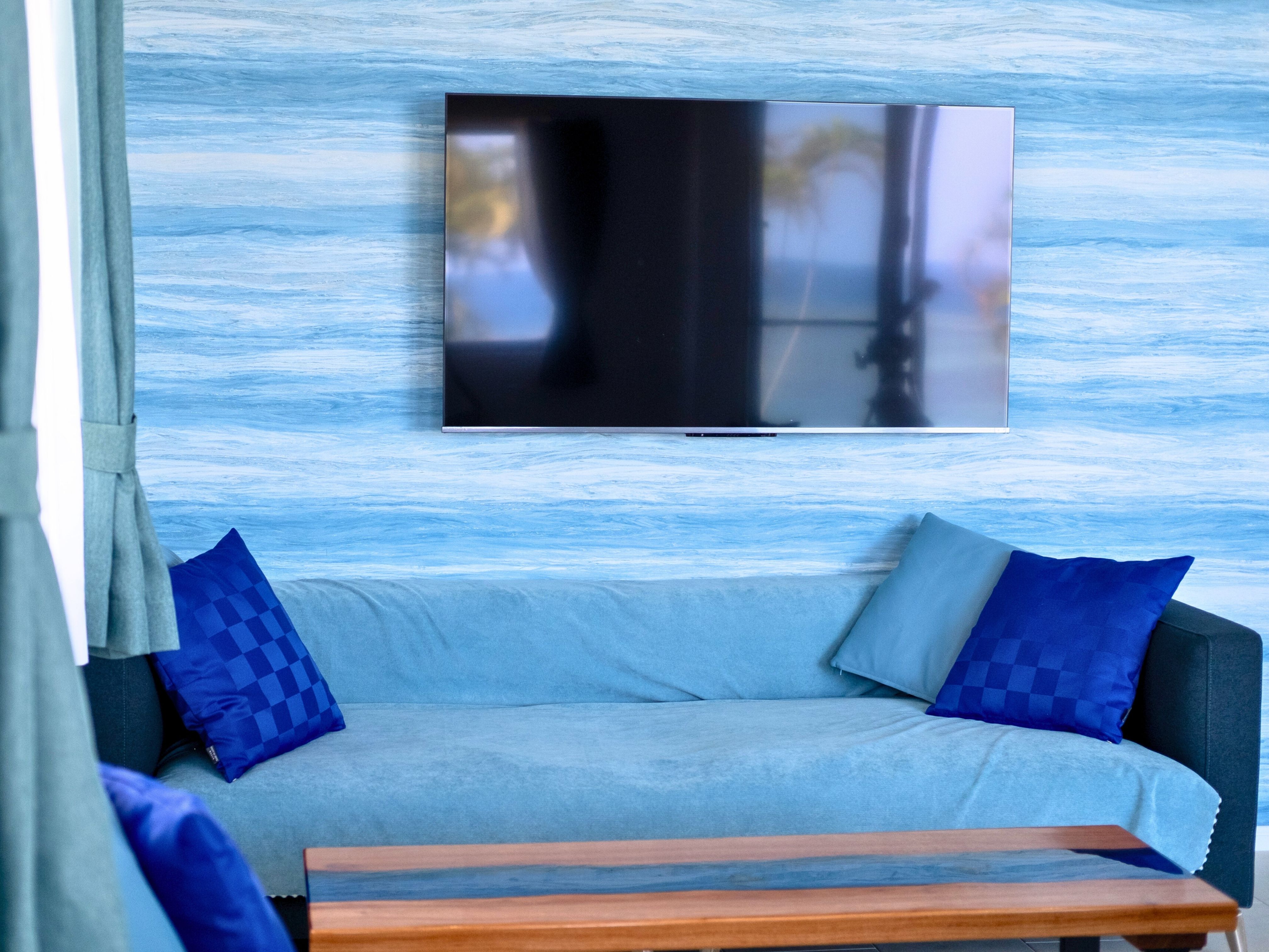 南国テイストのリビング