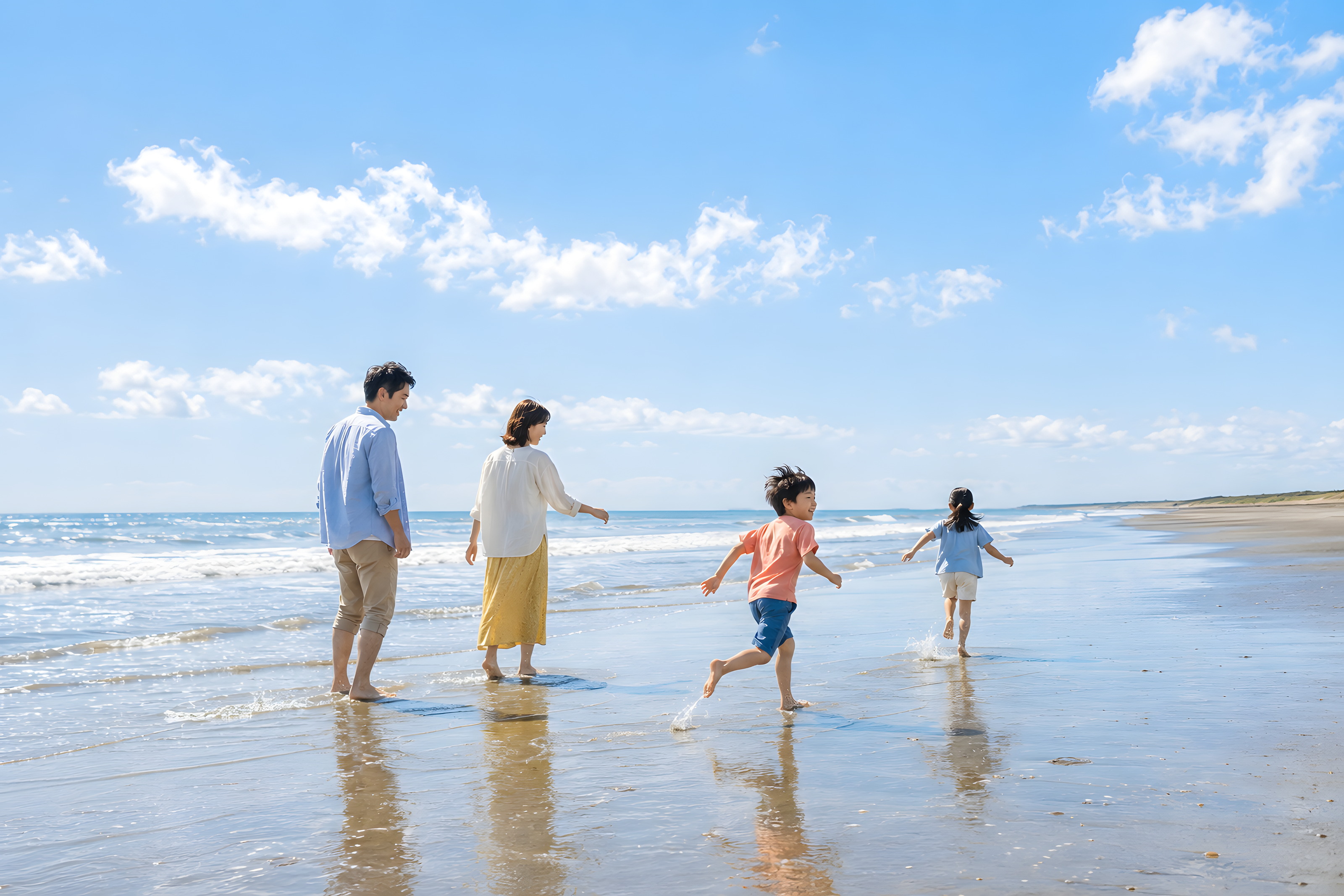 九十九里浜 海辺の散歩