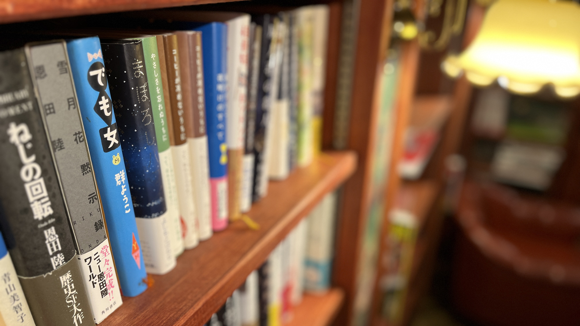 施設_喫茶モンマルトル_一階の読書スペースはレトロ感と雰囲気が最高！ *