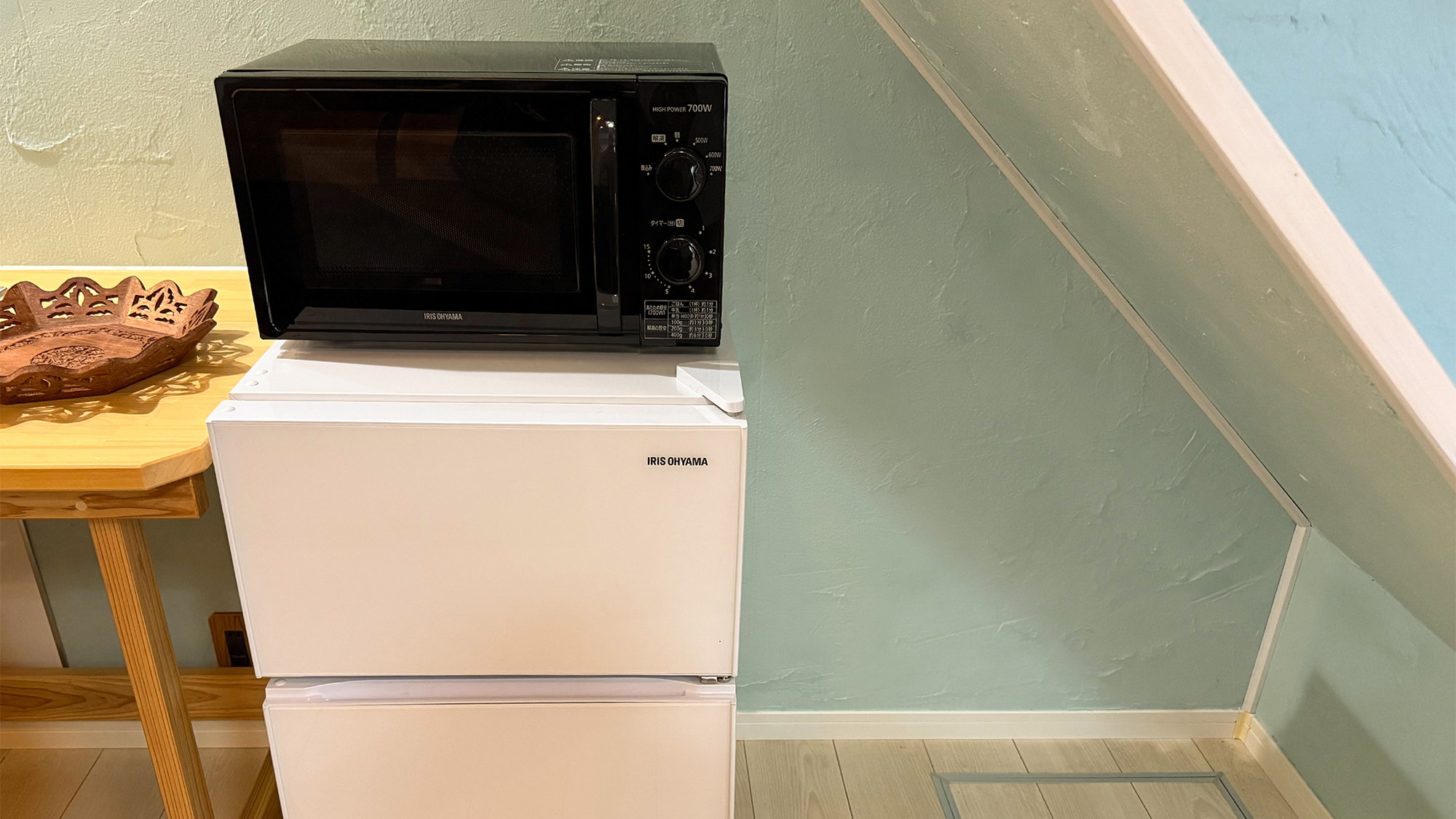 洋室2階建て　簡易キッチンは電子レンジでの加熱や、お湯を沸かす程度の軽微な利用に限ります。