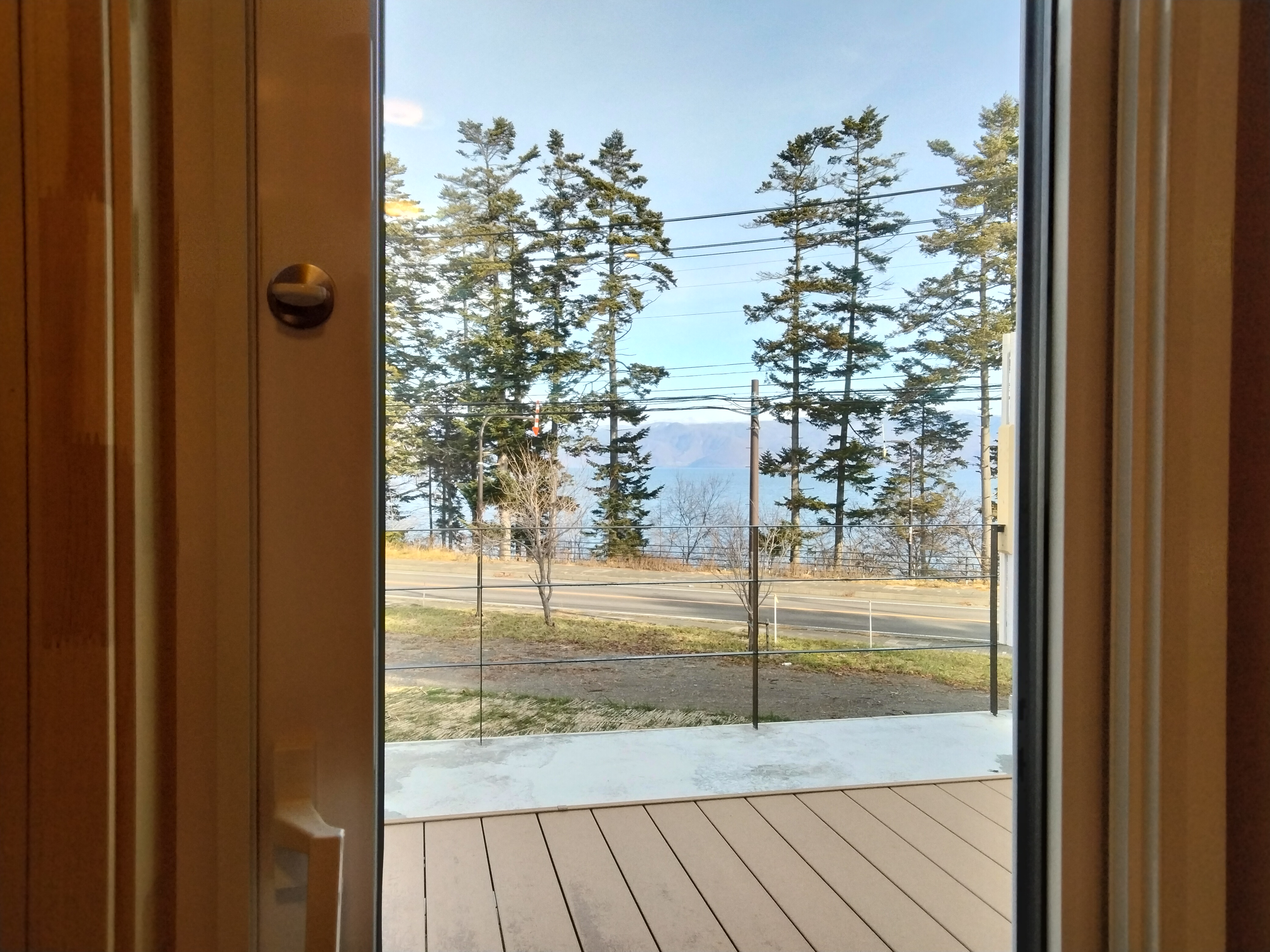 リビングエリアからの景色（洞爺湖）