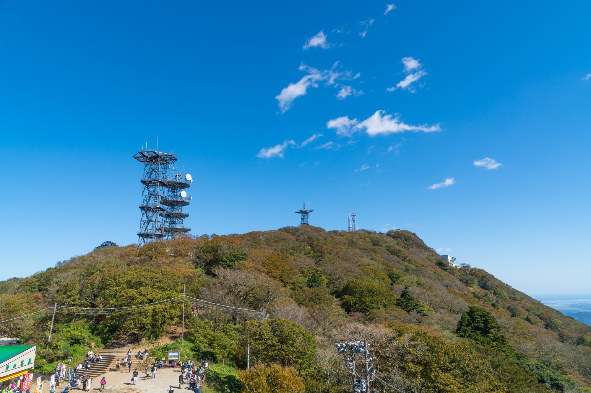 コマ展望台から見た女体山