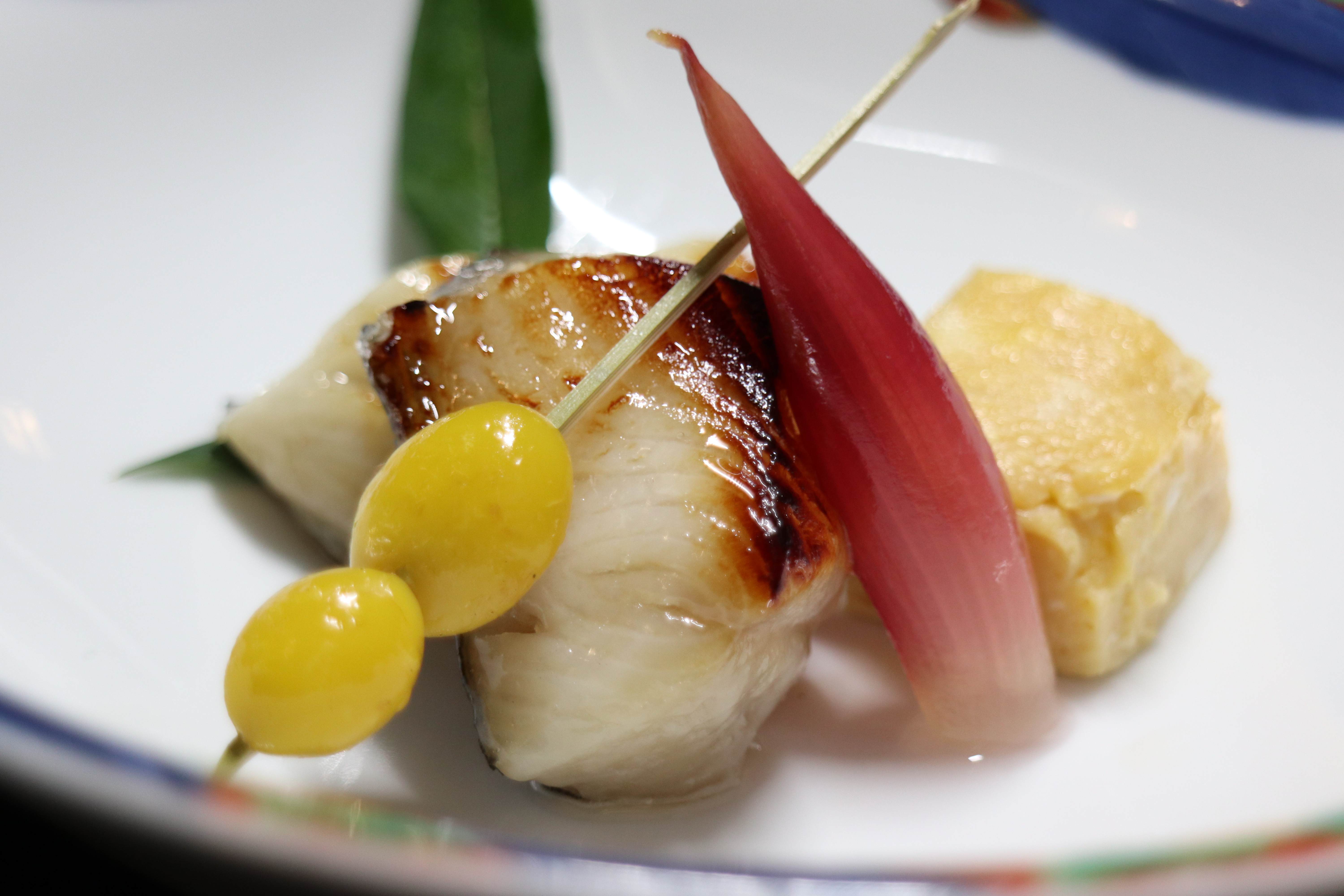 季節料理の一例：銀鱈の西京焼き