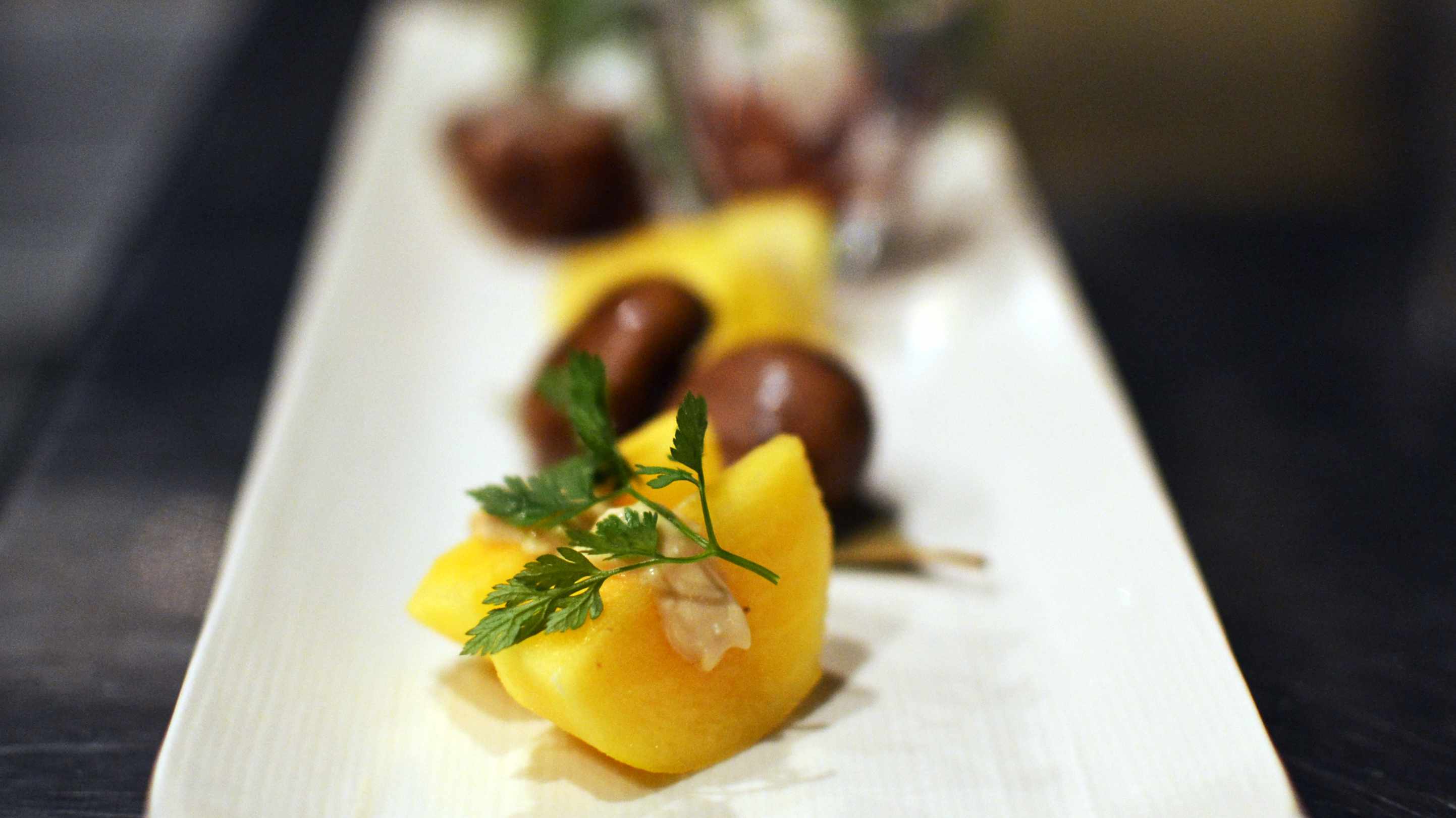 ～ある日の甘味～秋の果物を添えて。