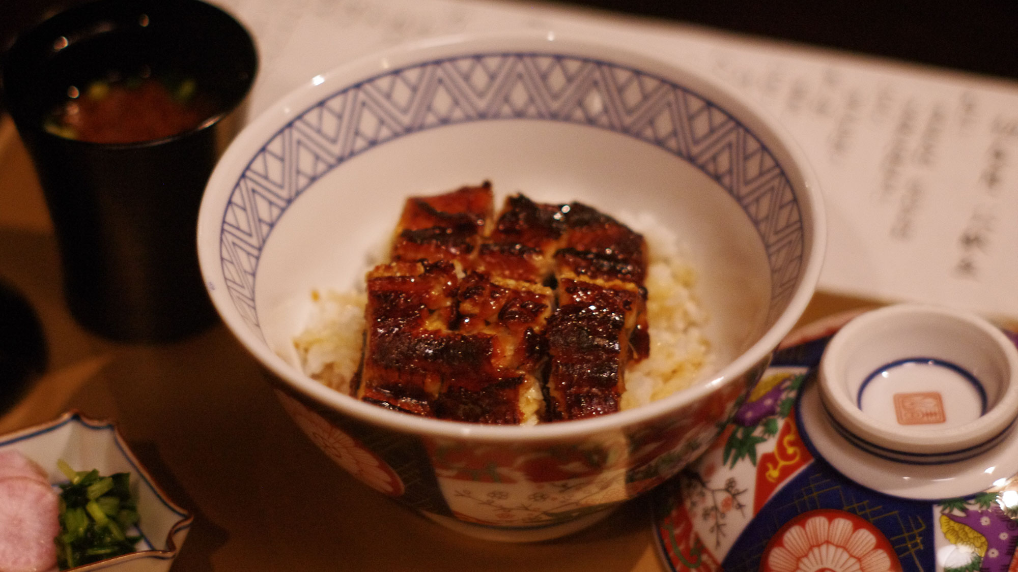 ～1月のある日のご飯もの　鰻丼～関西風の直焼き鰻を優しい味付けのタレで。