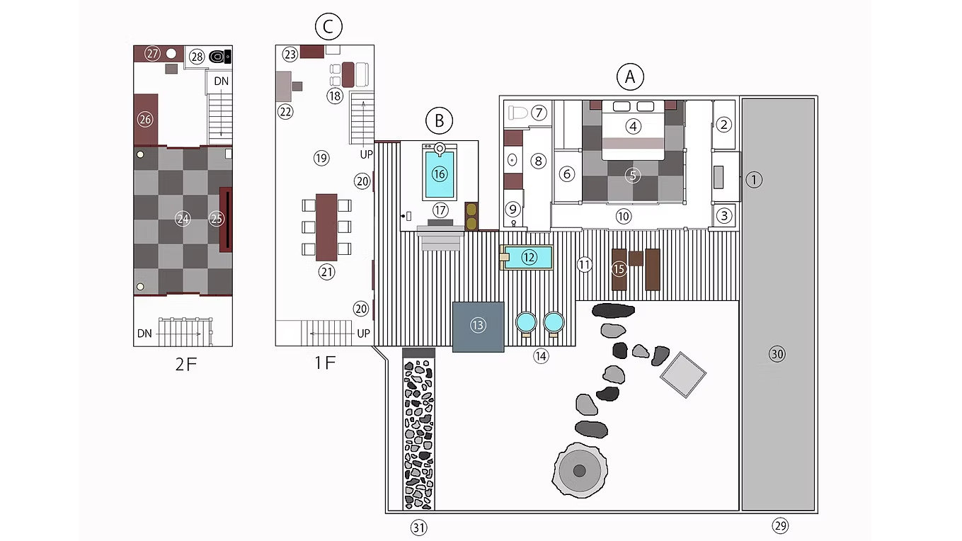 ～六花　平面図～