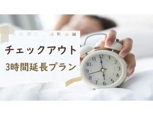 【チェックアウト9時→12時延長プラン】ゆっくり身支度出来る☆安心夜更かし・2度寝☆
