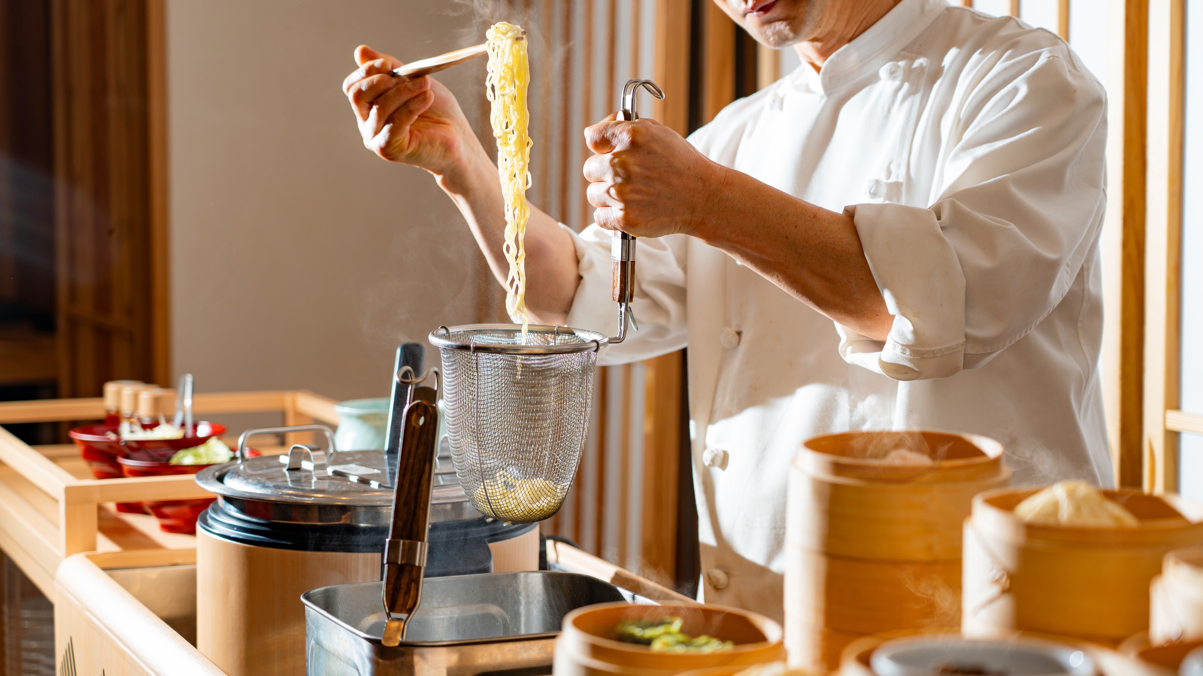 朝食バイキング一例