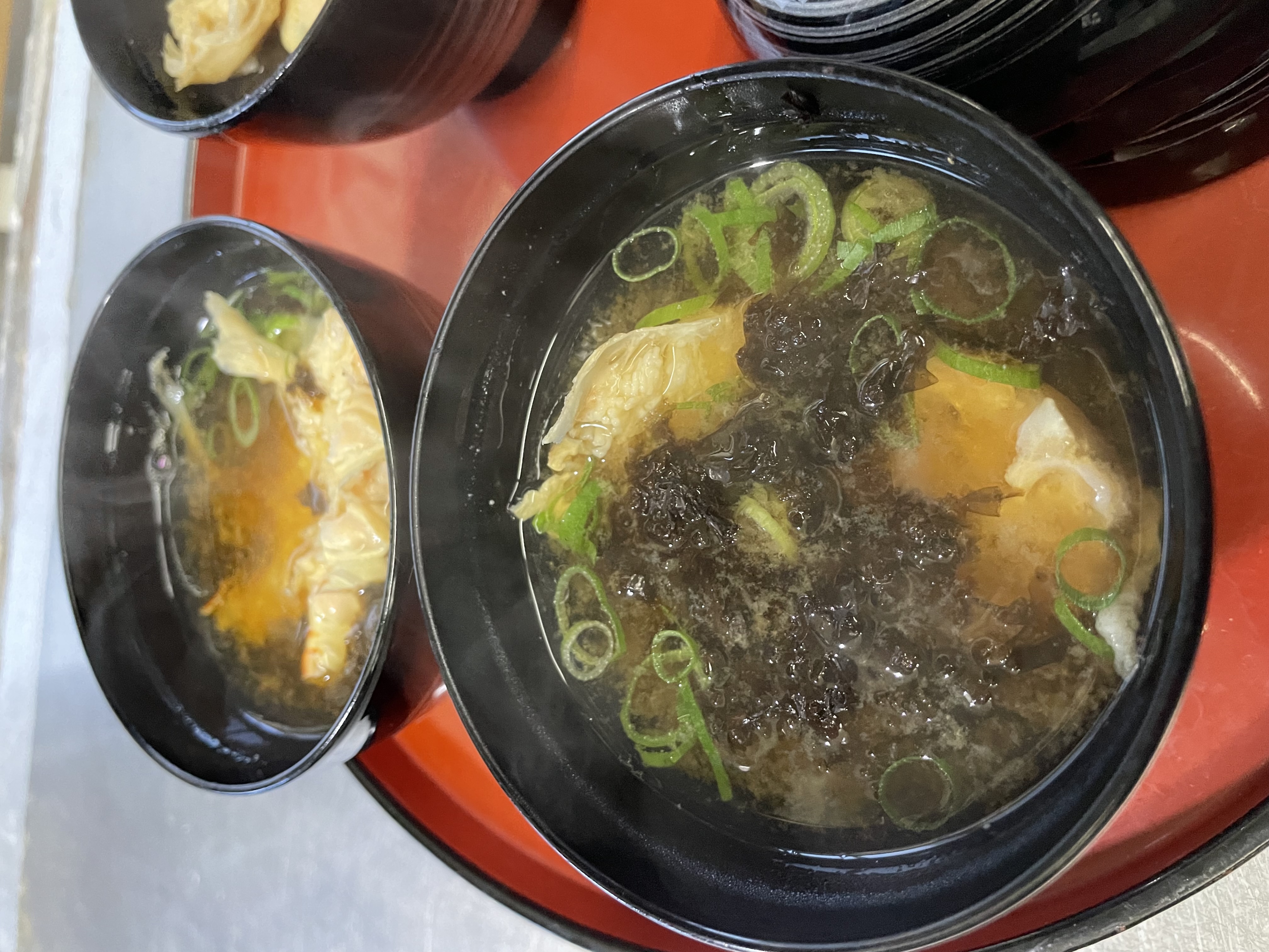 冬期蟹の味噌汁